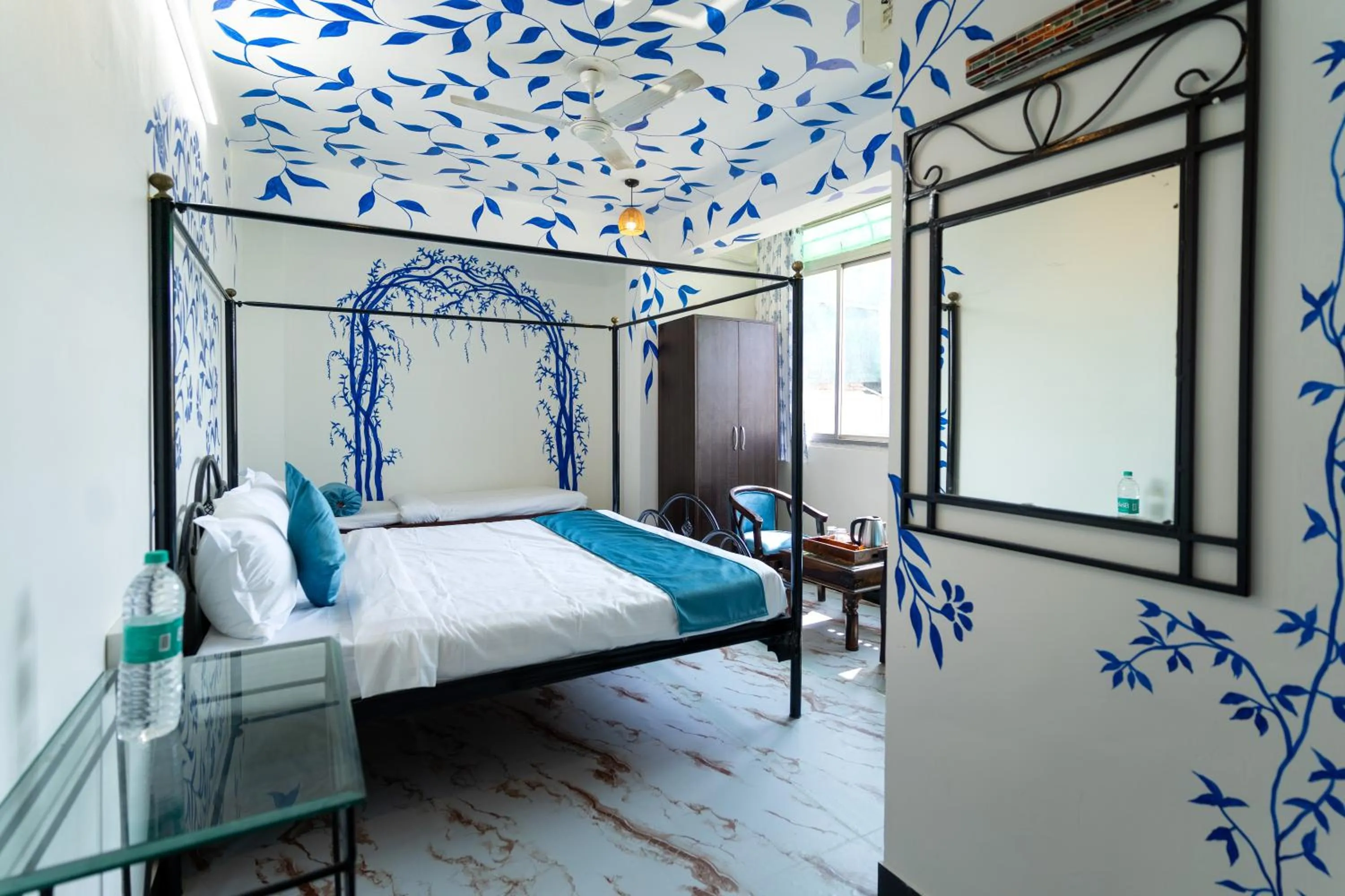 Bed in Storica Stays Panorama Haveli Udaipur