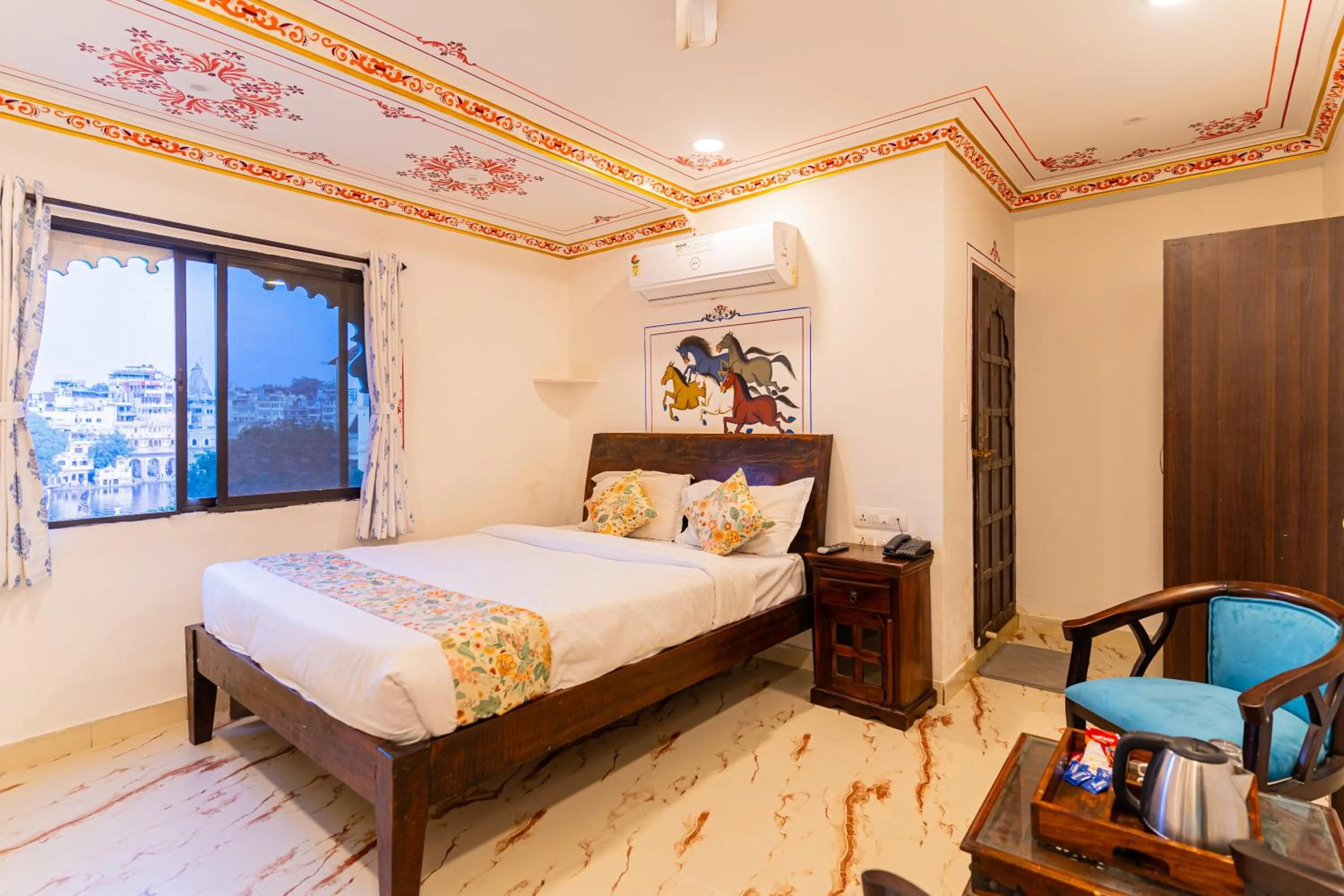 Bedroom, Bed in Storica Stays Panorama Haveli Udaipur