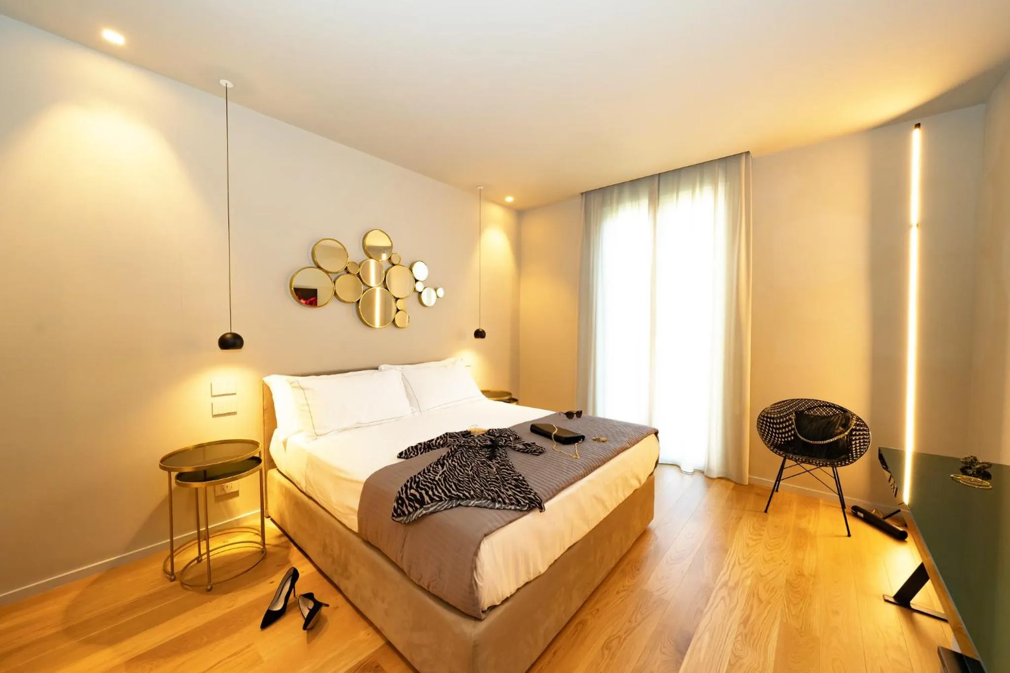 Bed in Elite Accommodations & Hydromassage Pool