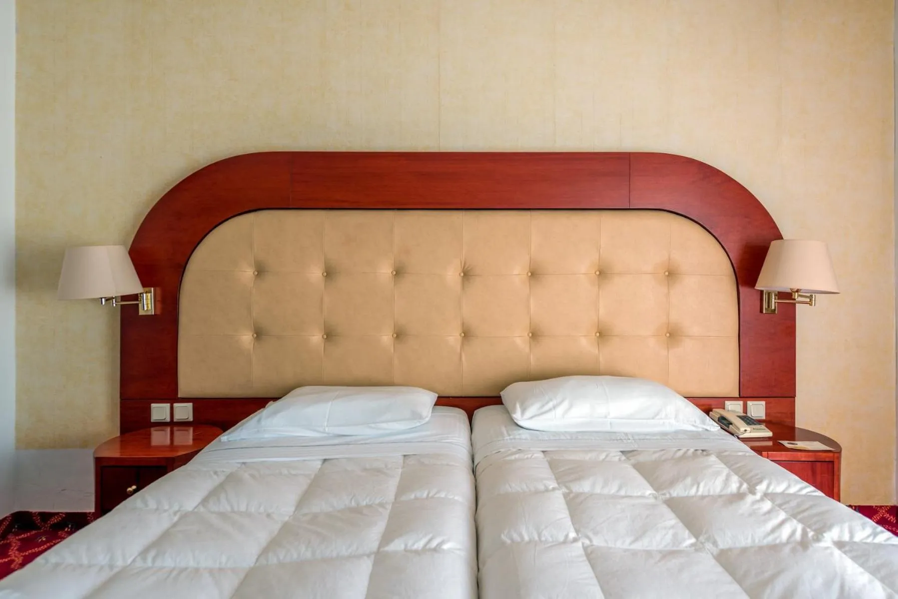 Bed in Alexios Hotel