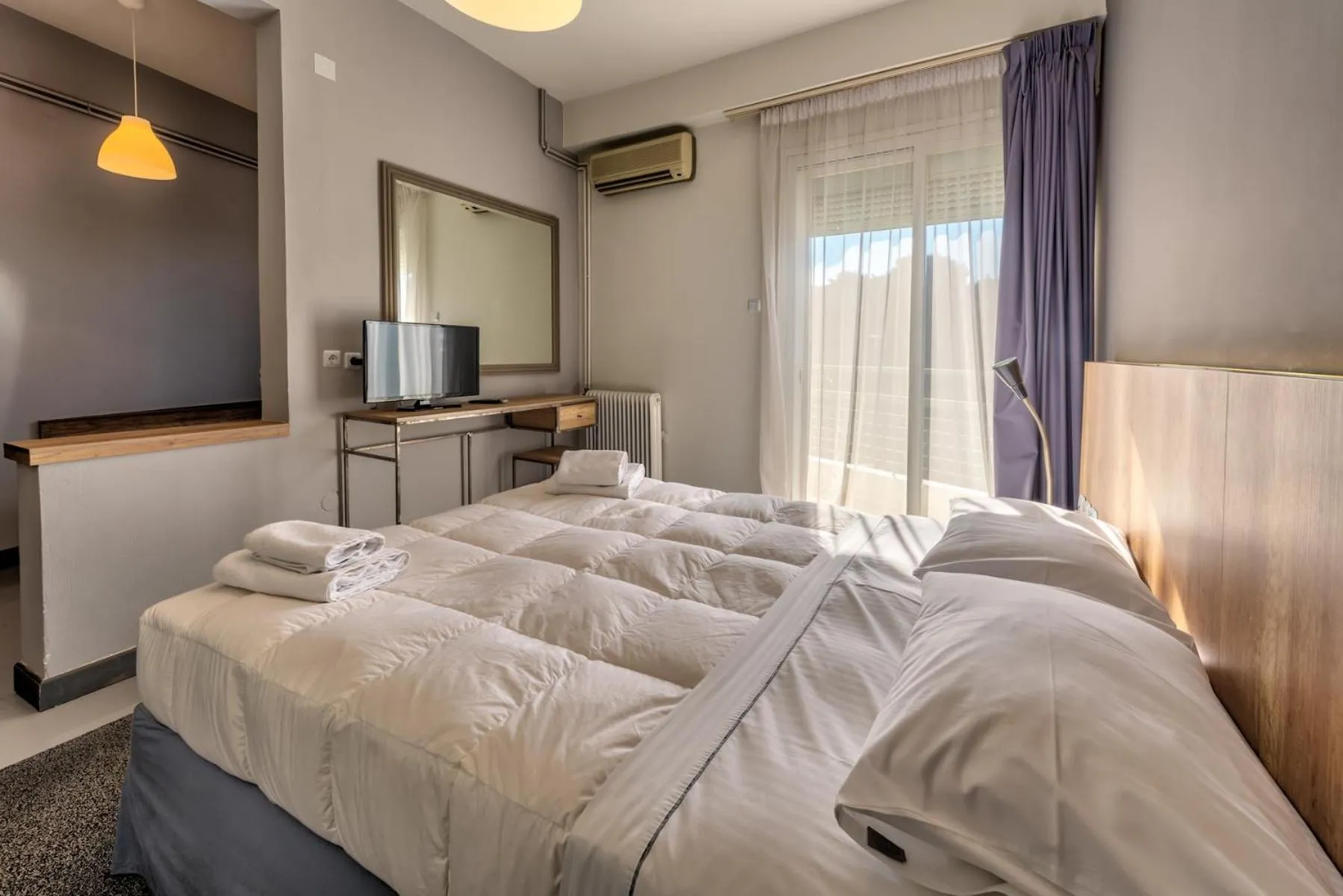 Bedroom, Bed in Alexios Hotel