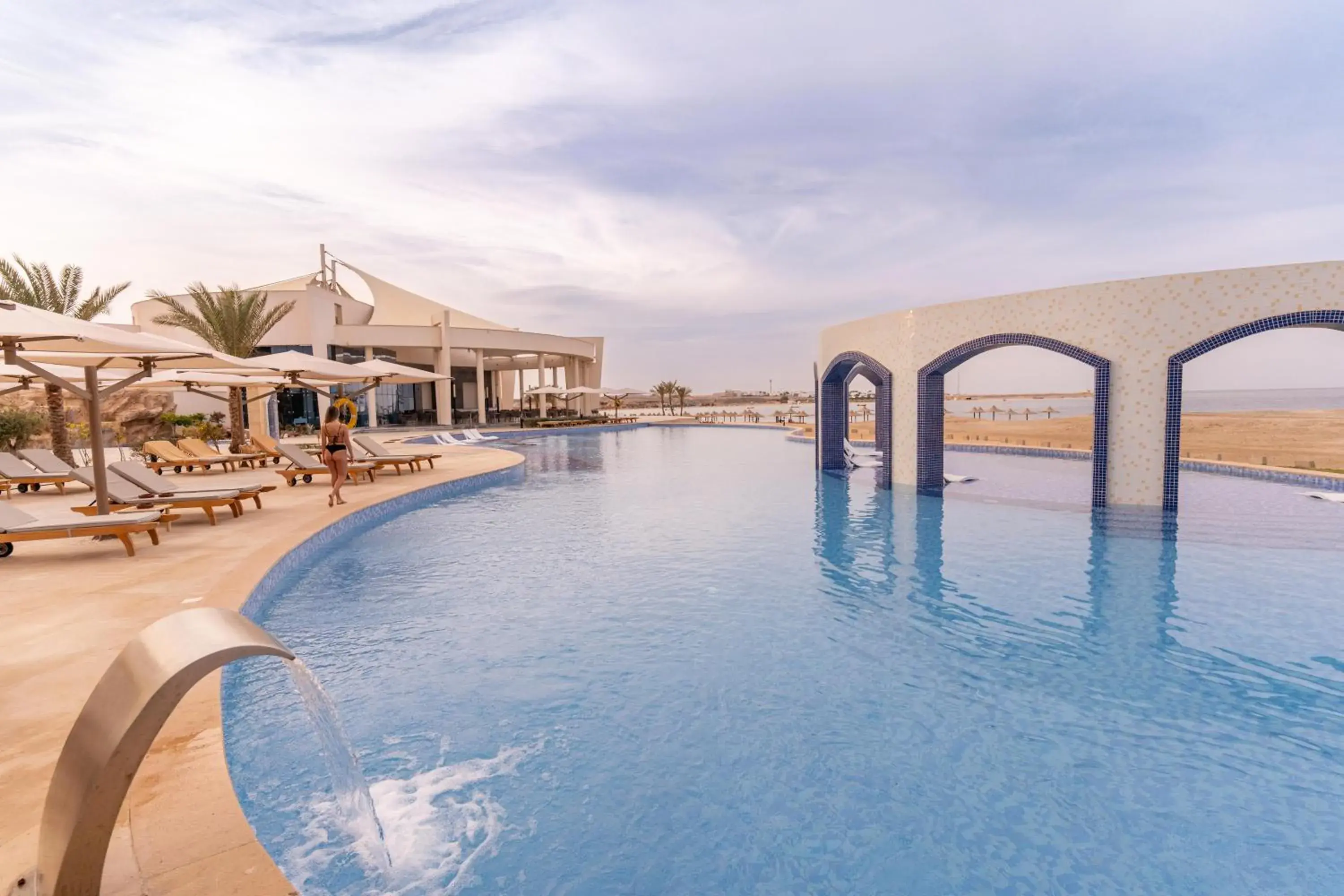 Swimming pool in Malikia Resort Abu Dabbab Swimming pool in Malikia Resort Abu Dabbab