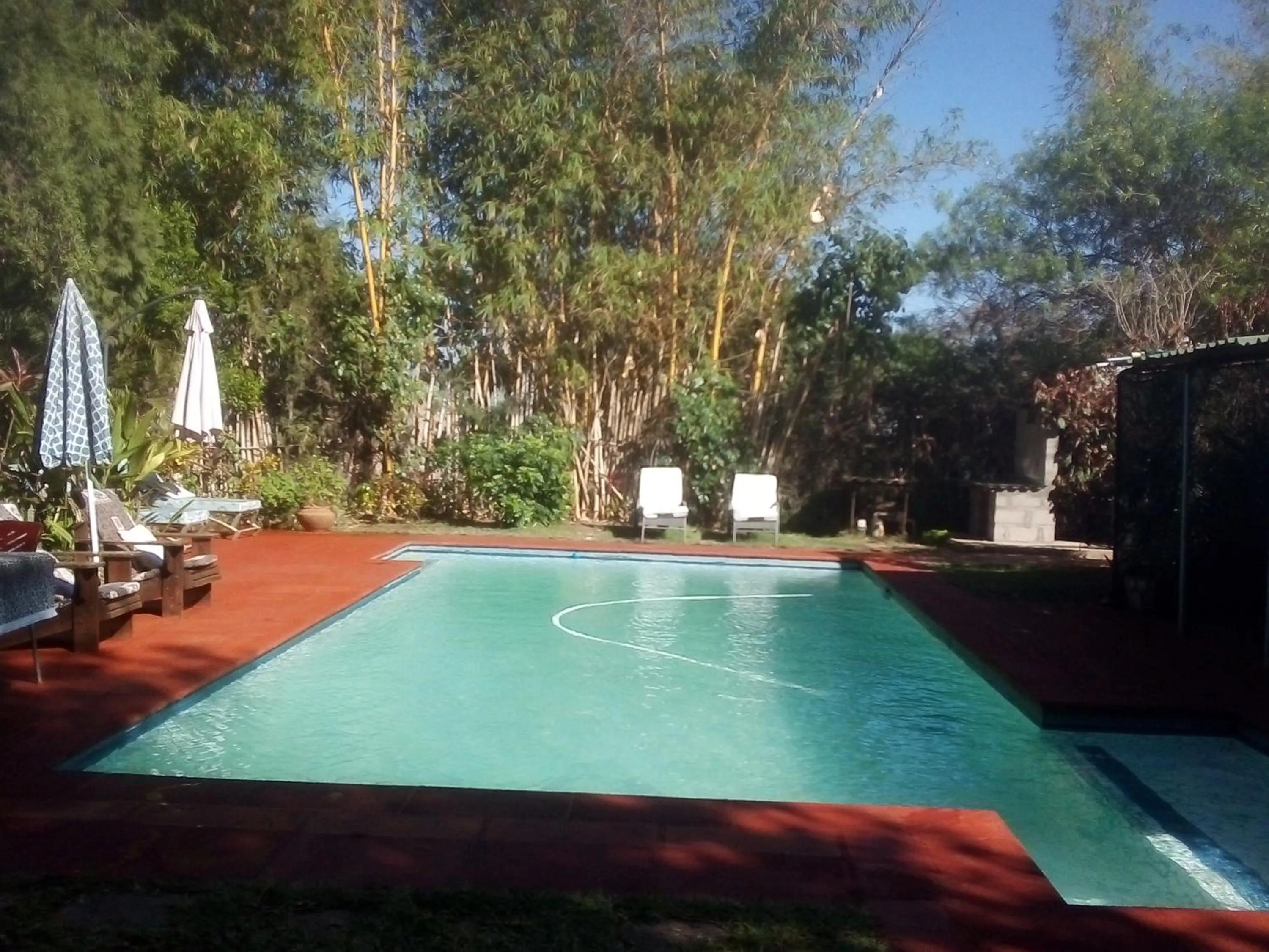 Pool view in Gloria's Bed and Breakfast