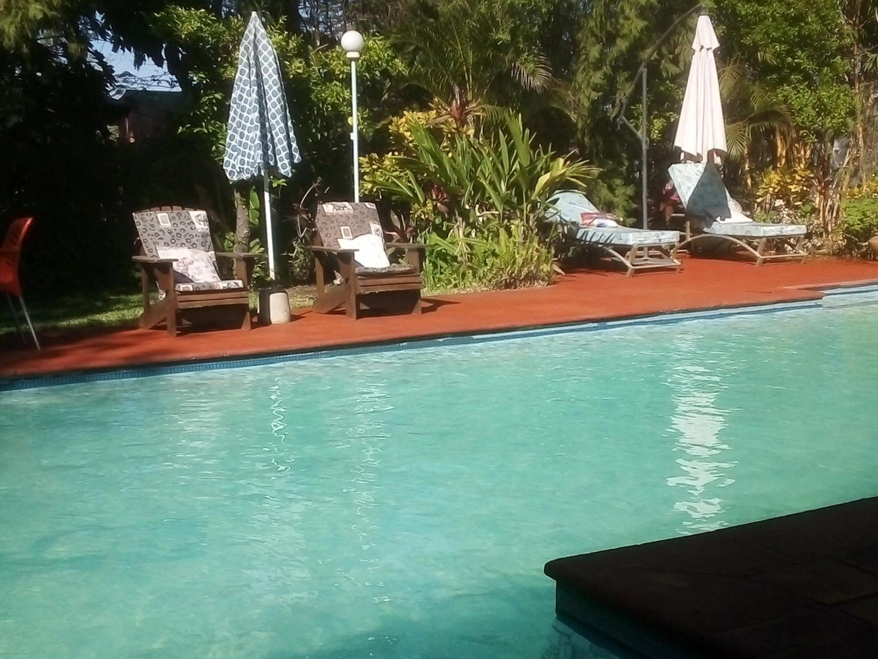 Pool view in Gloria's Bed and Breakfast