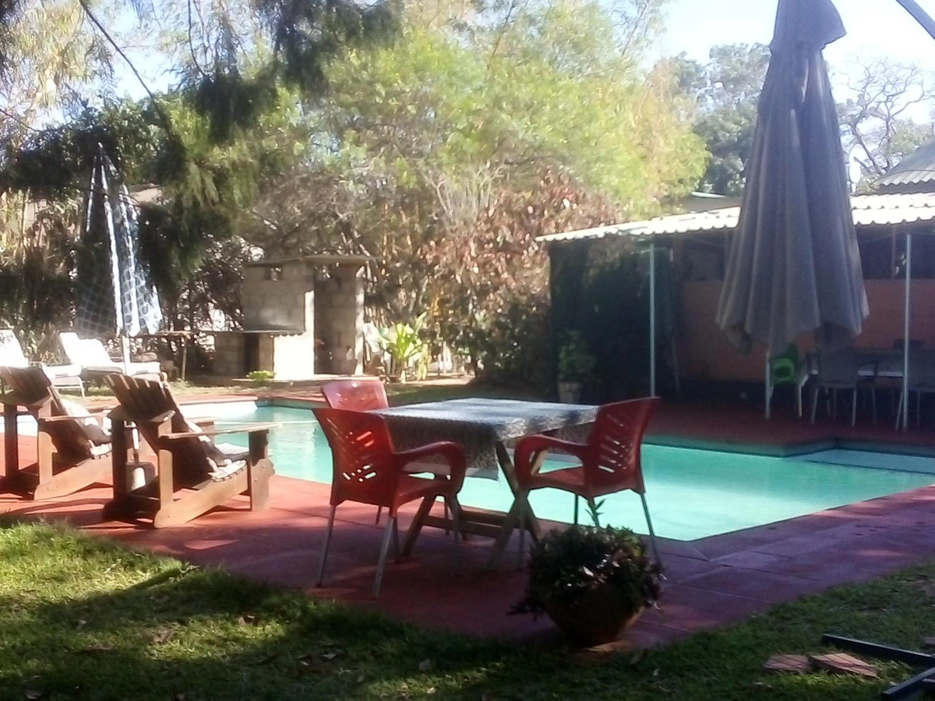 Pool view in Gloria's Bed and Breakfast