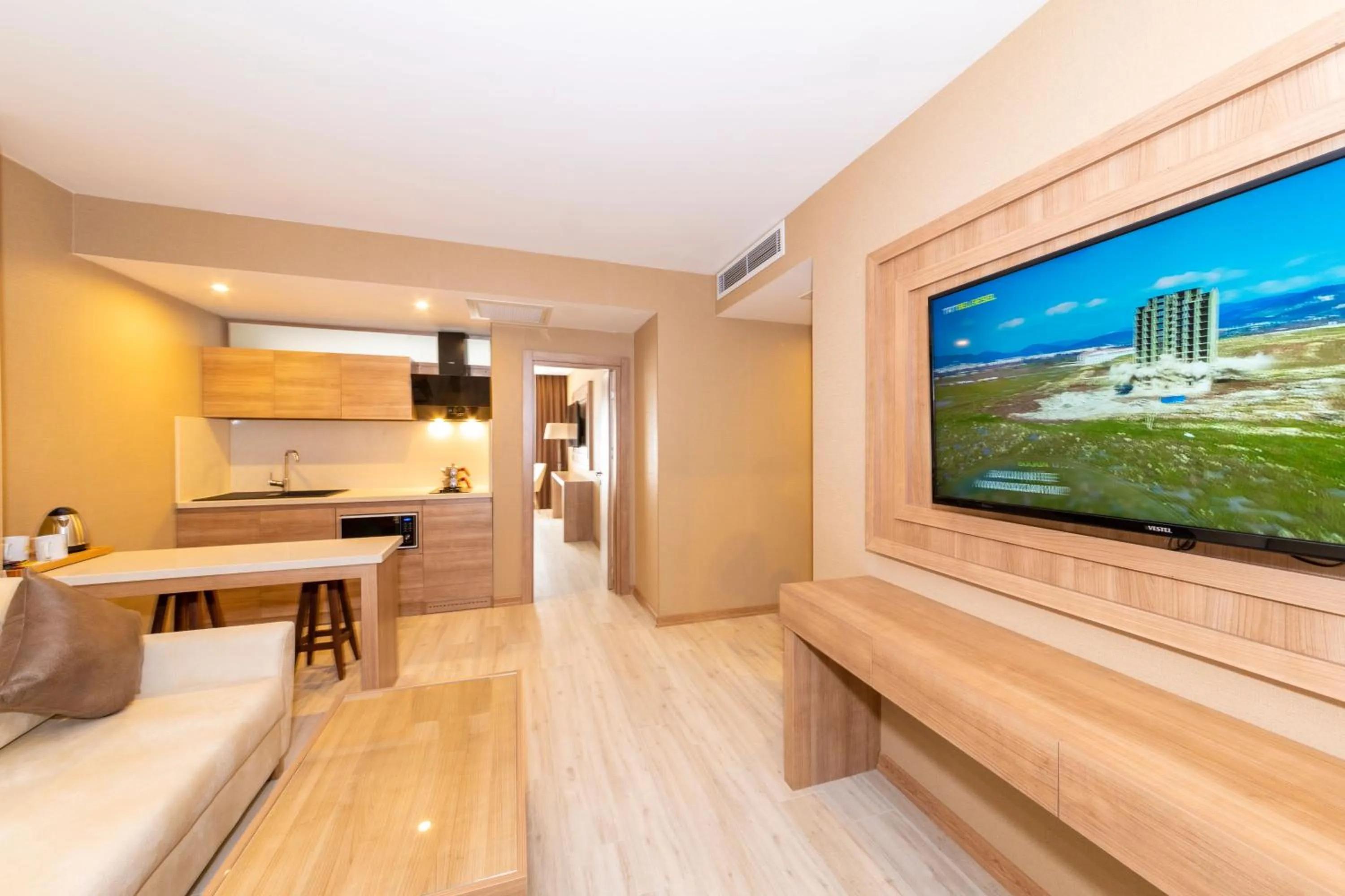 Communal lounge/ TV room in 38 Hotel