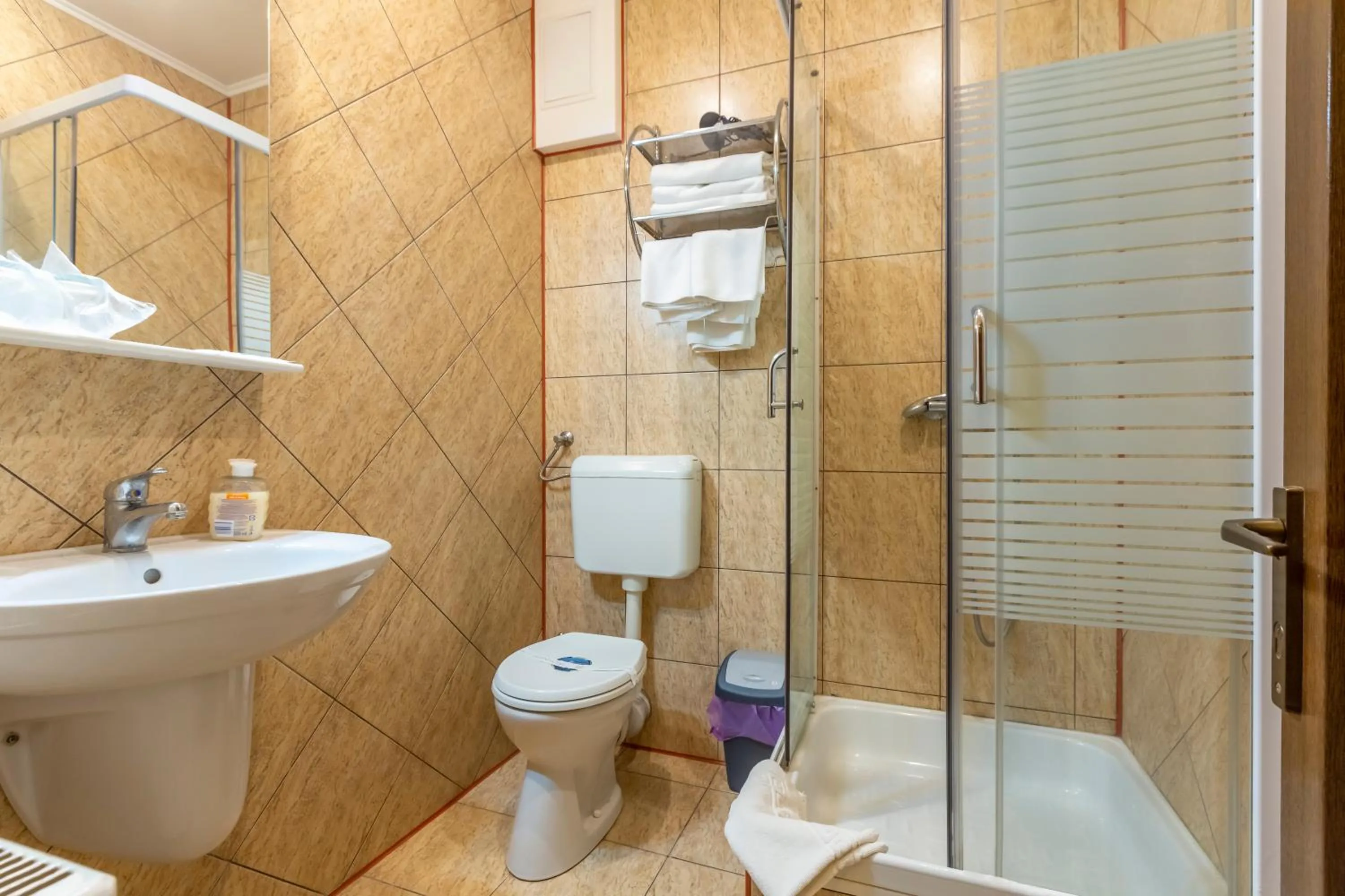 Bathroom in Hotel Denis str Gării nr 72