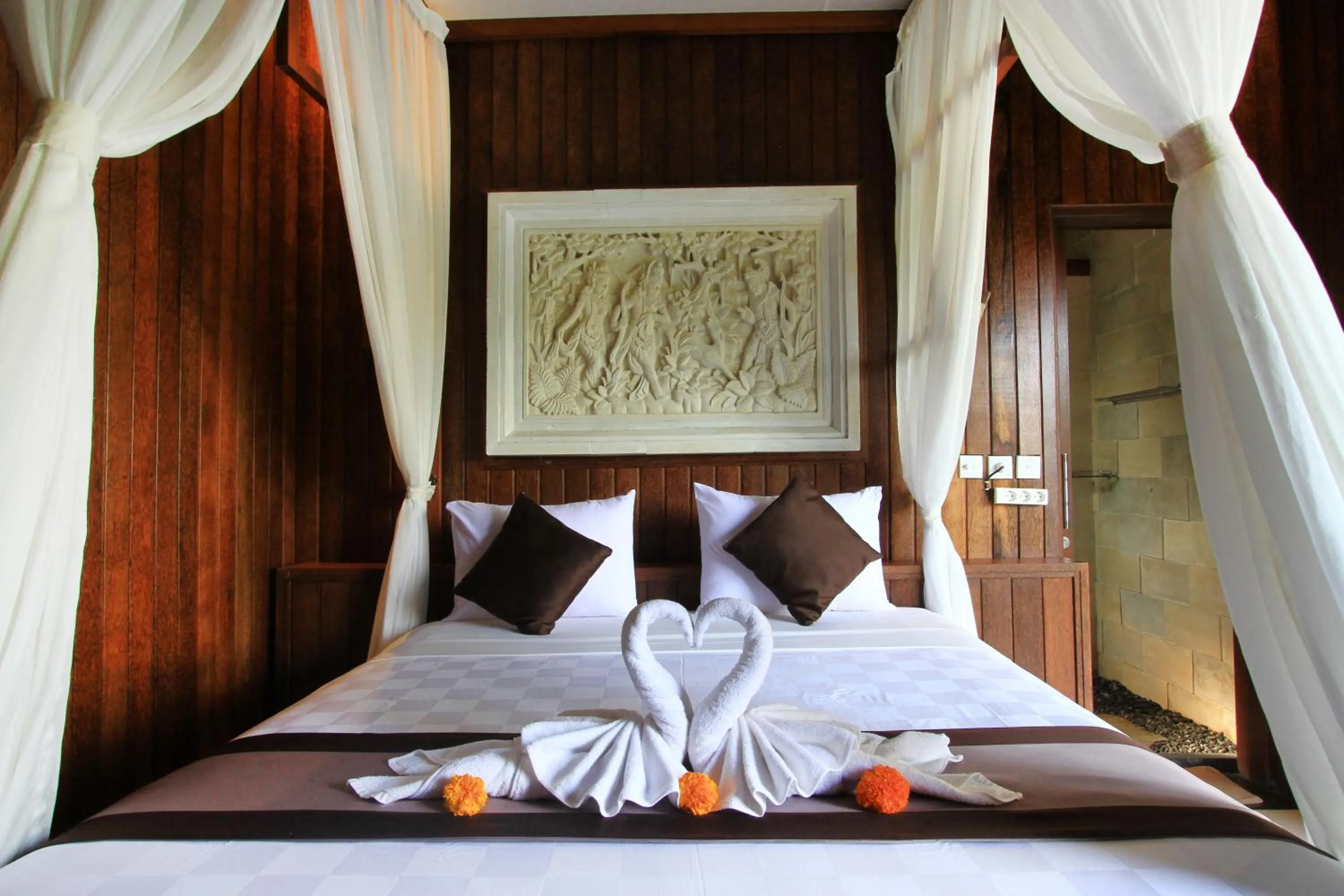 Bed in Pondok Naya Ubud