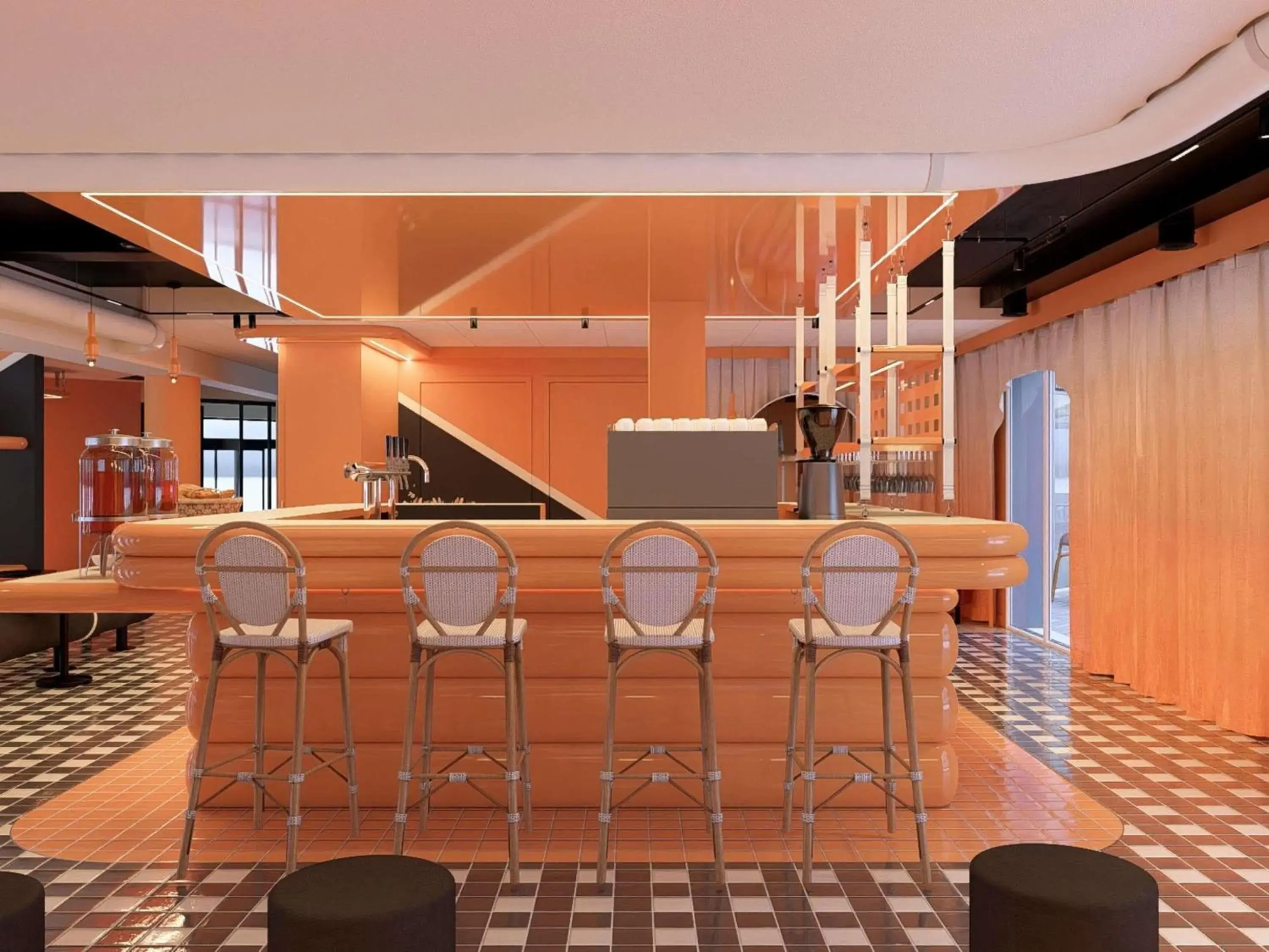 Lounge or bar in ibis Styles La Rochelle Centre les Minimes Lounge or bar in ibis Styles La Rochelle Centre les Minimes