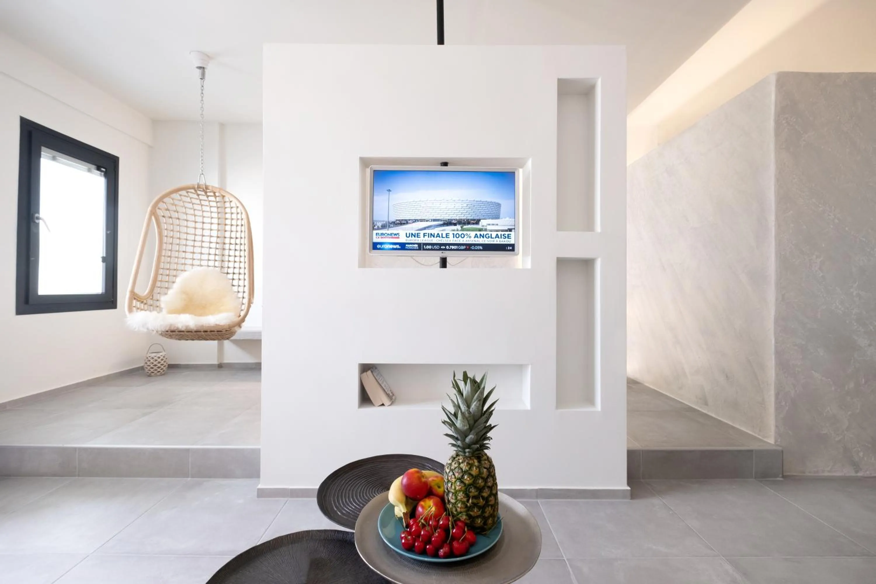 TV and multimedia in George & Joanna Suites Santorini