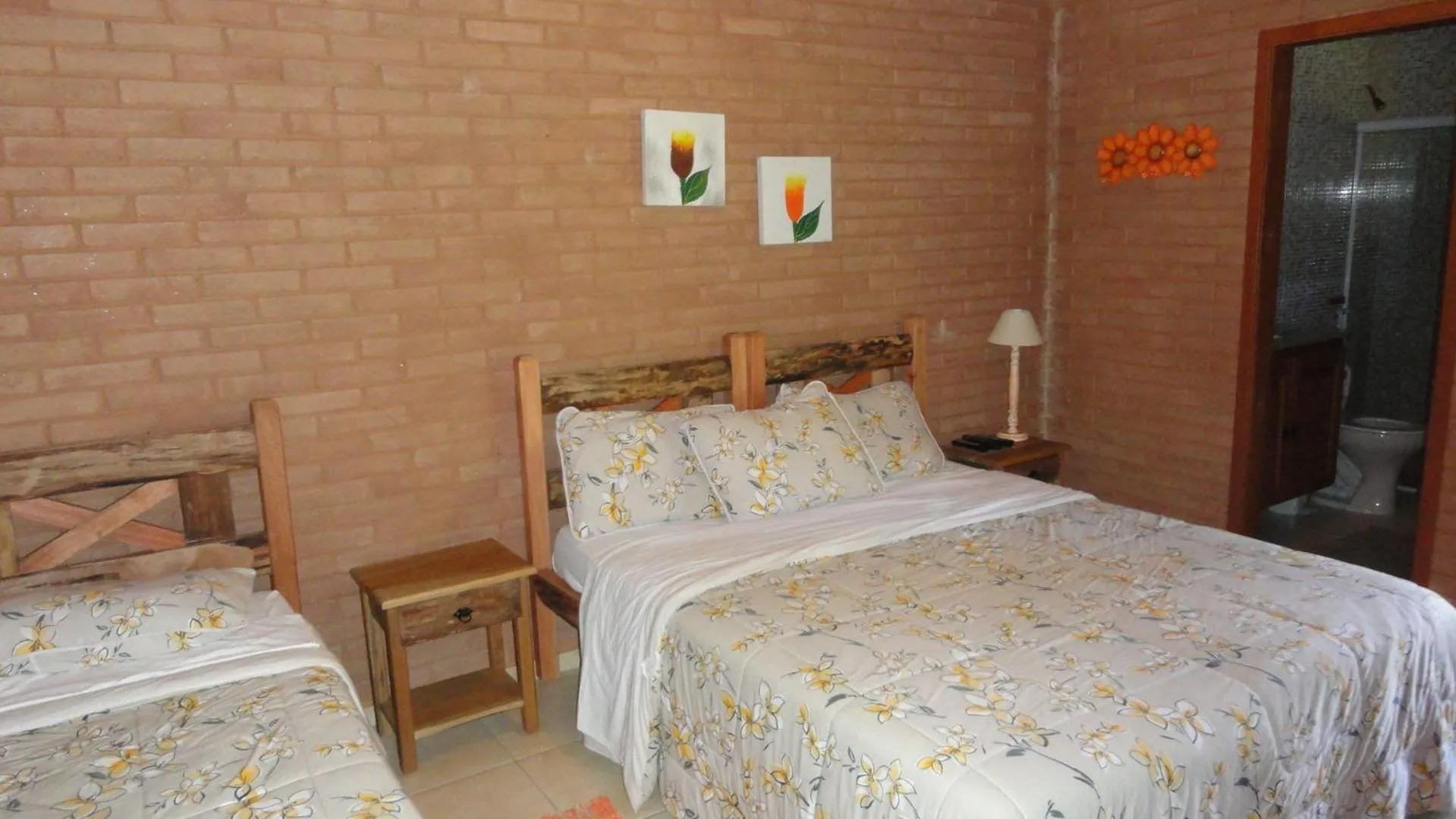 Bed in Pousada Chácara do Rio