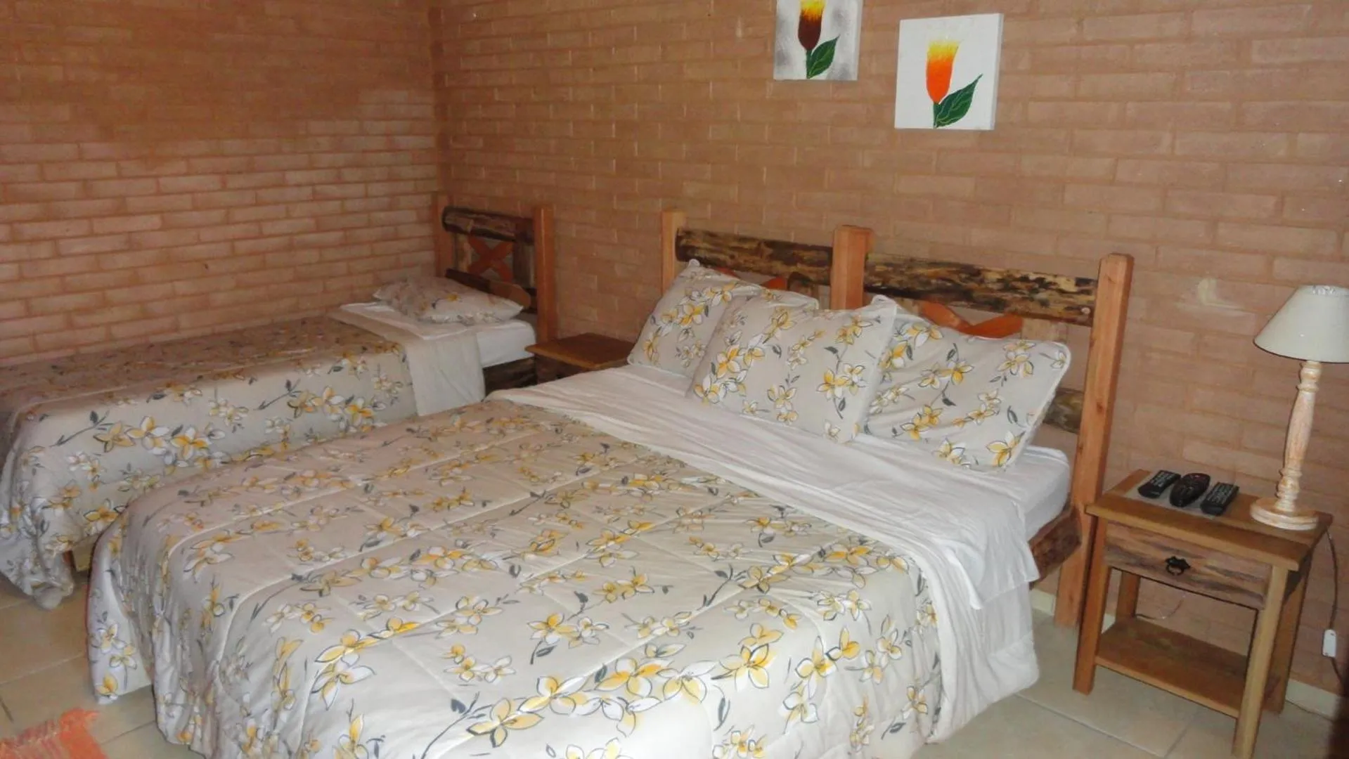 Bed in Pousada Chácara do Rio
