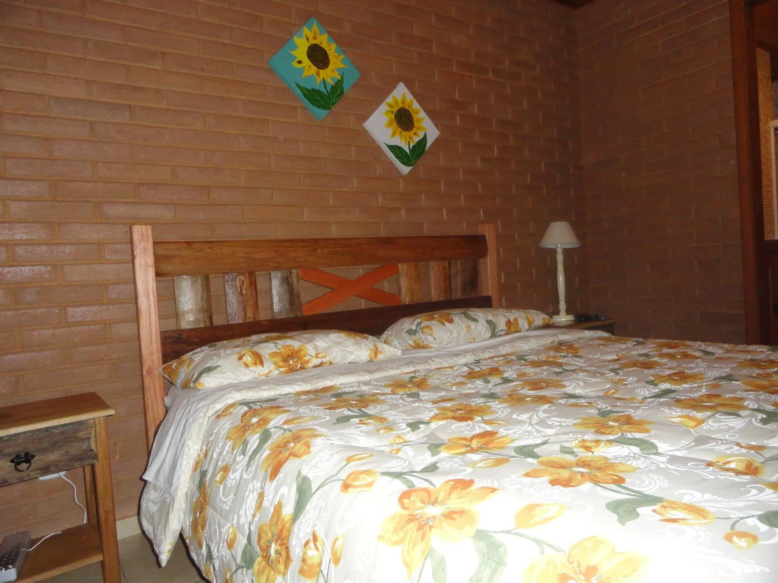 Bed in Pousada Chácara do Rio