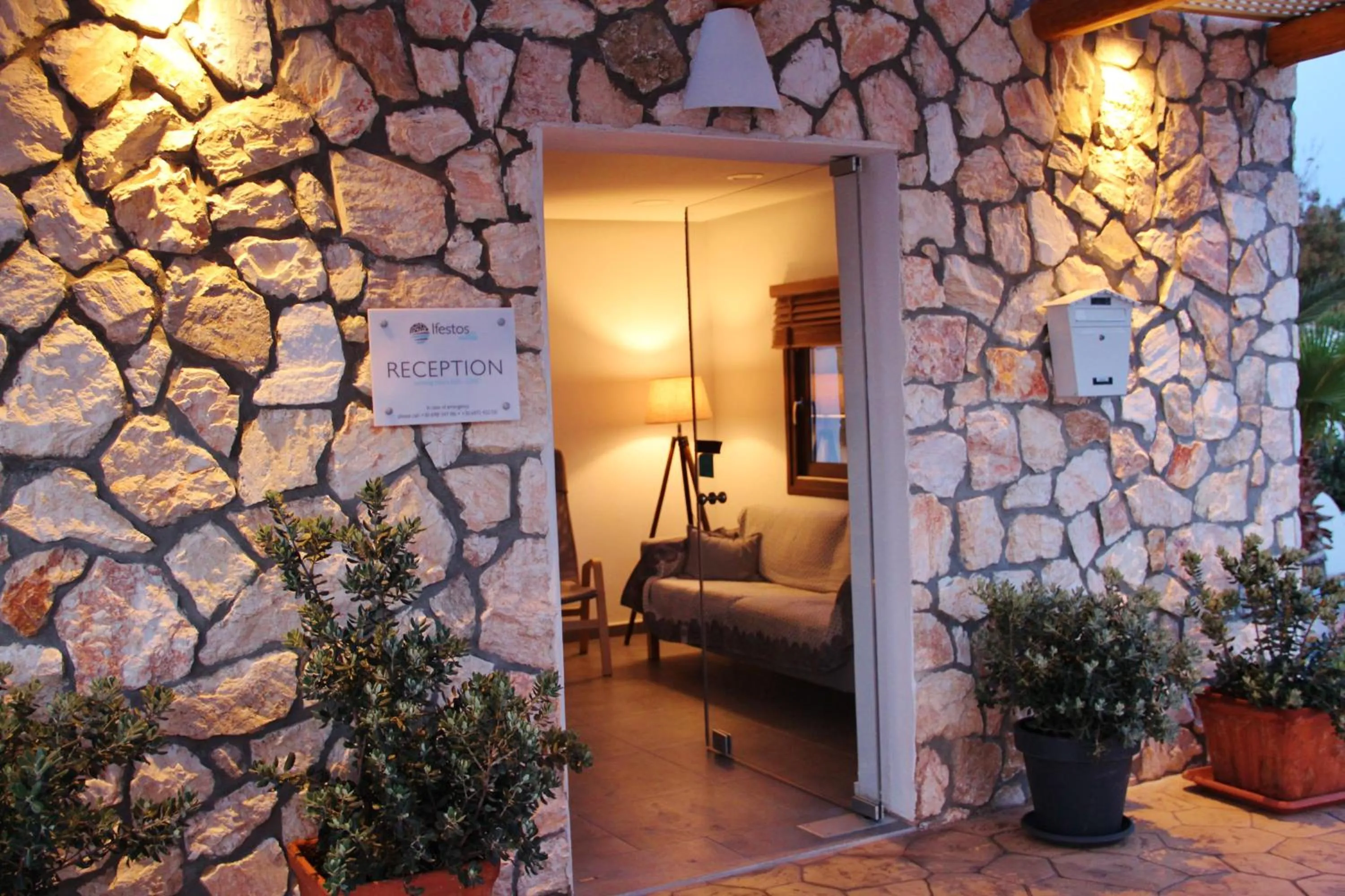 Lobby or reception, Bed in Ifestos Villa