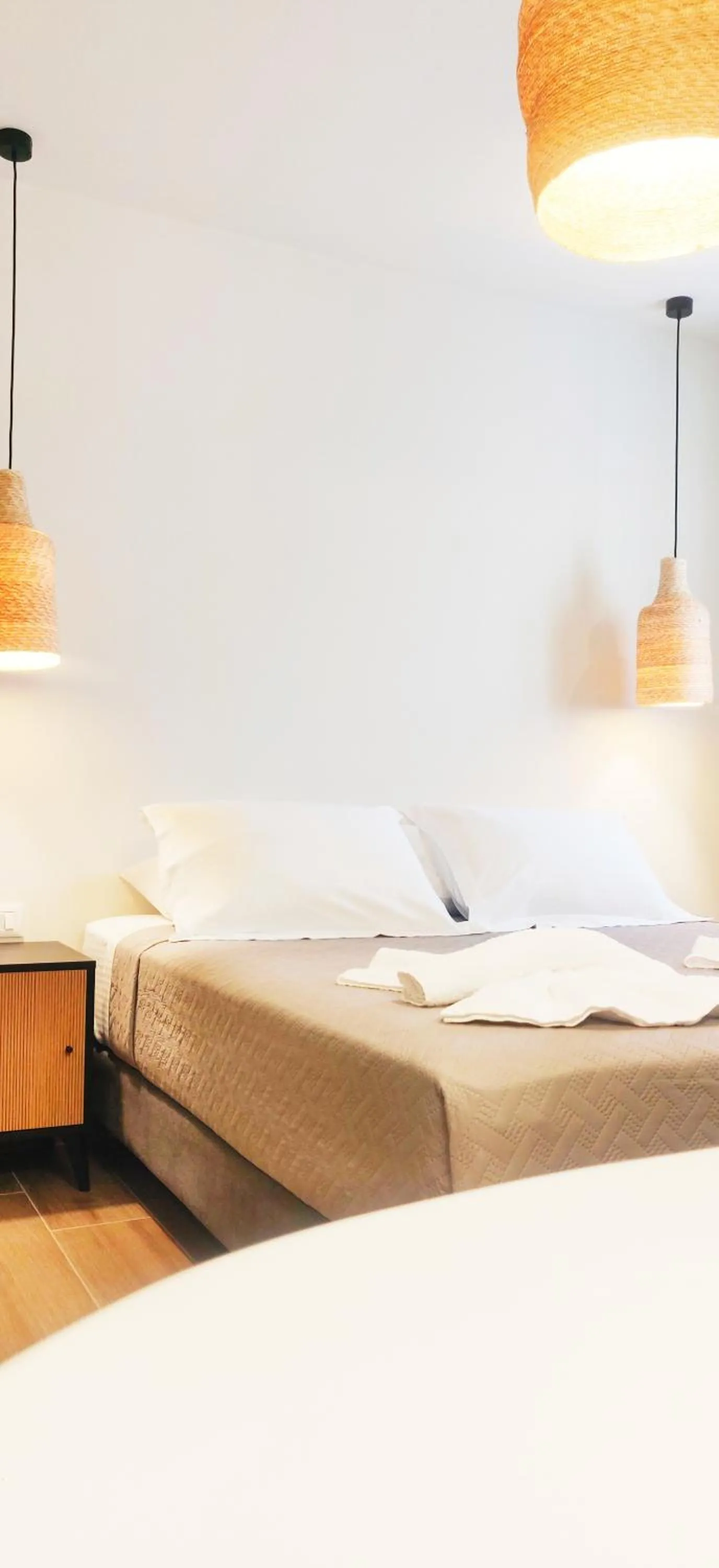 Bed in Ifestos Villa