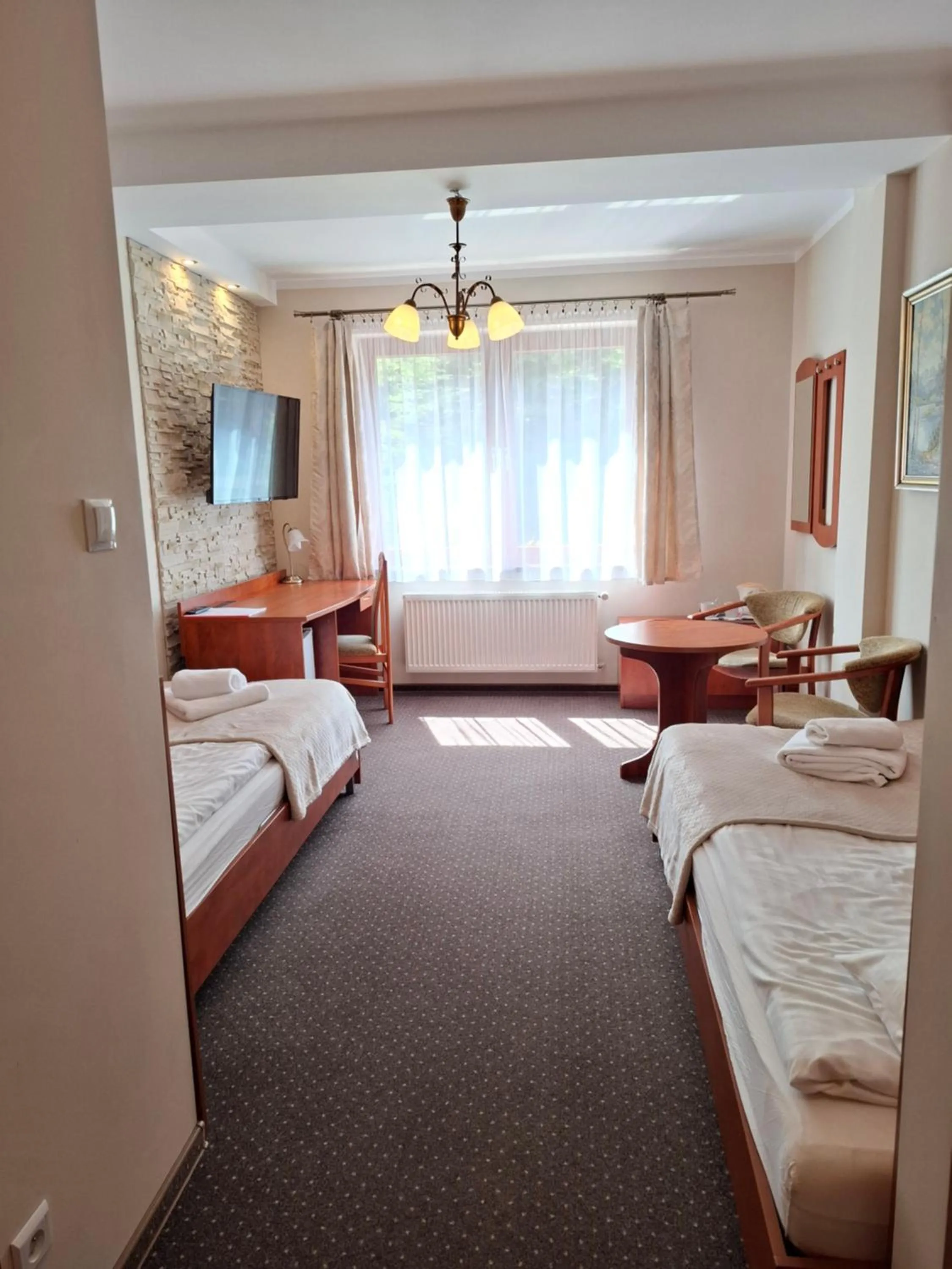 Bed in Hotel Diament