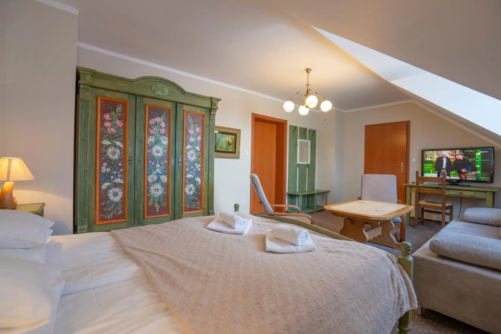 Bed in Hotel Diament