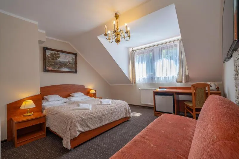 Bed in Hotel Diament