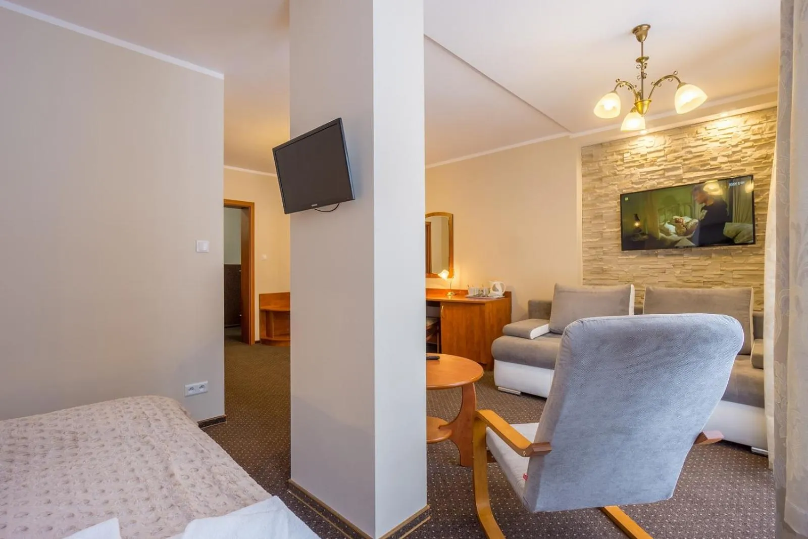 Bed in Hotel Diament