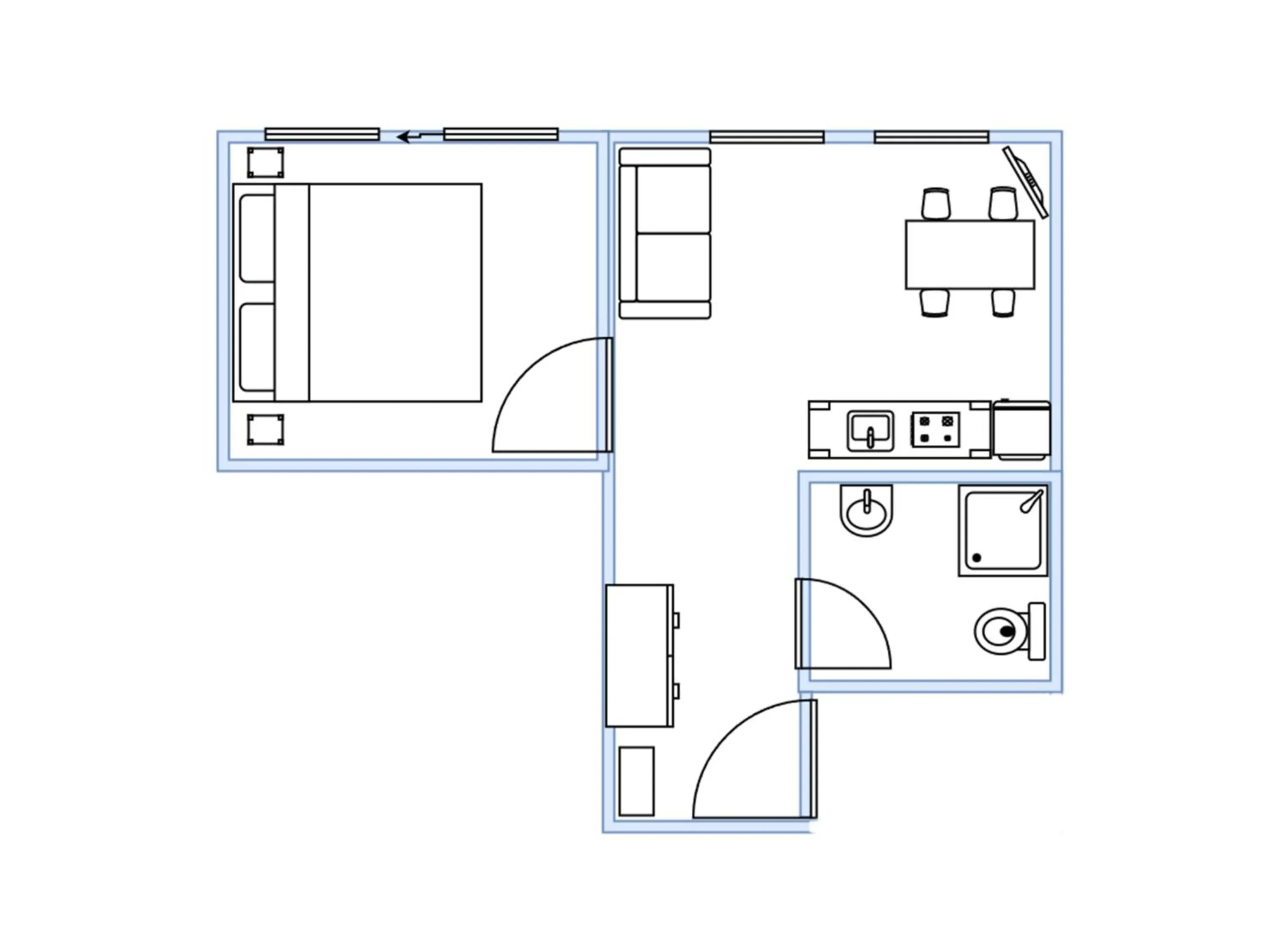 Floor plan in Apartmány Bramborka