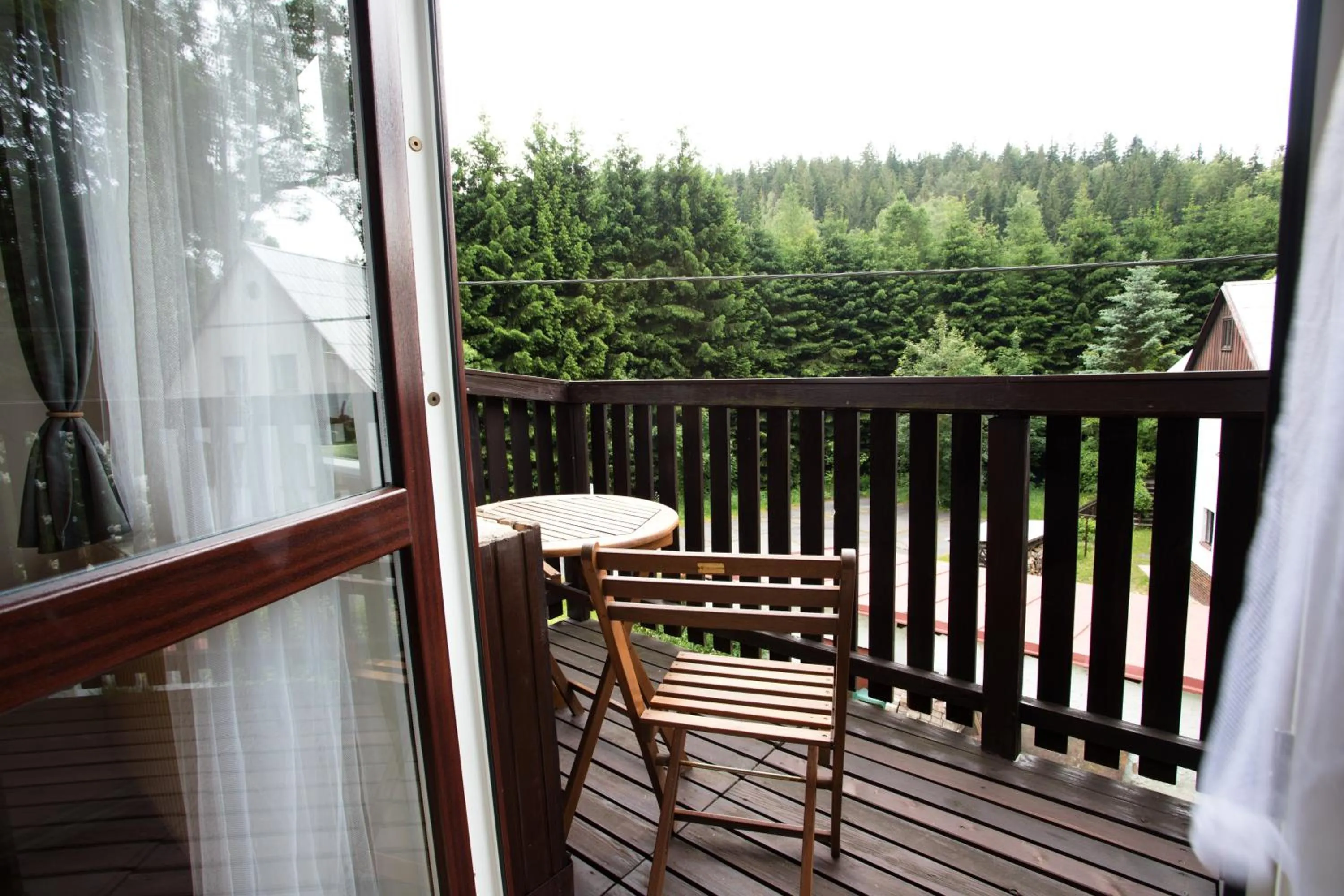 Garden view in Apartmány Bramborka