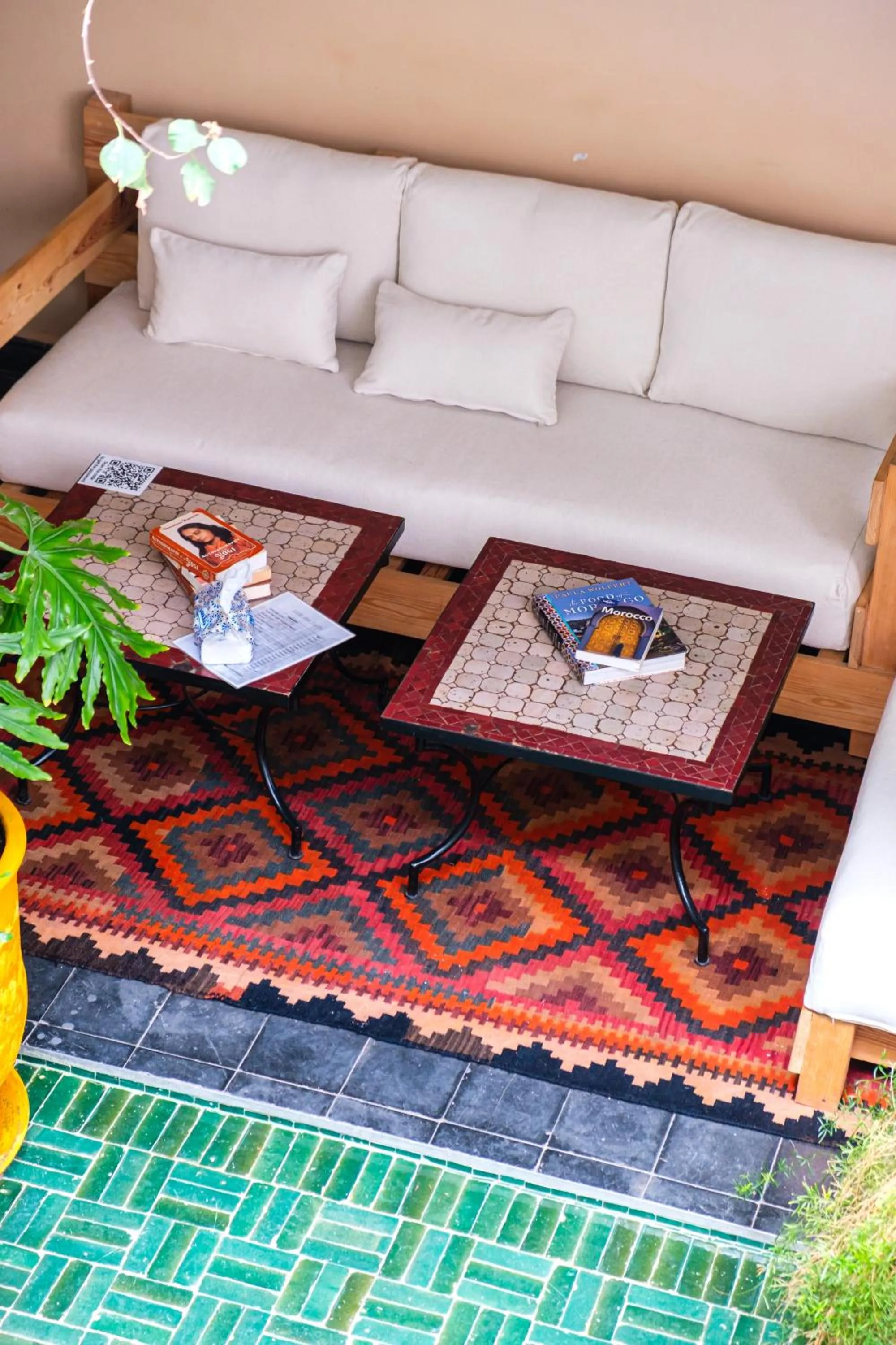 Living room in Riad Bobby Marrakech