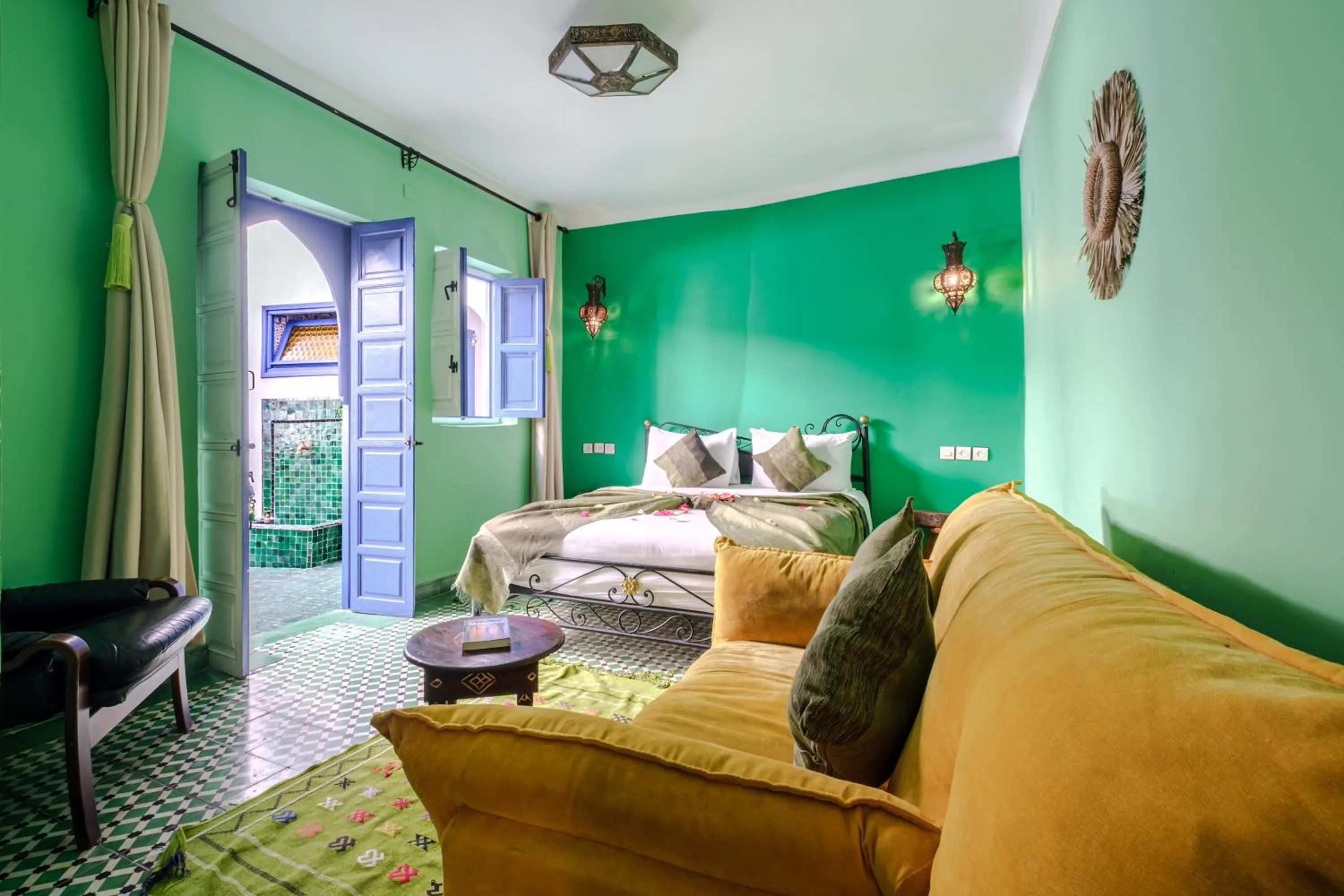 Bed in Riad Bobby Marrakech