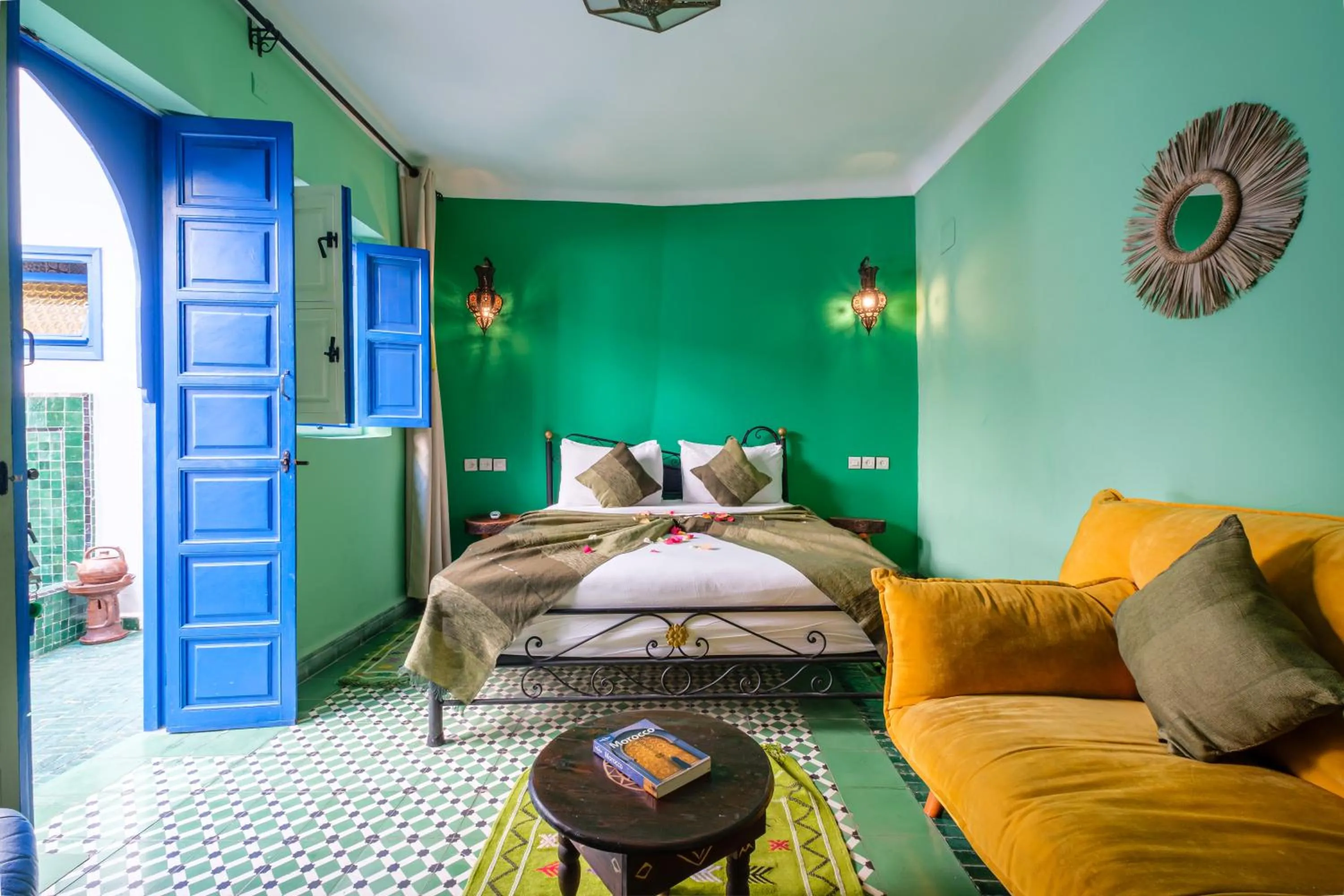 Bed in Riad Bobby Marrakech