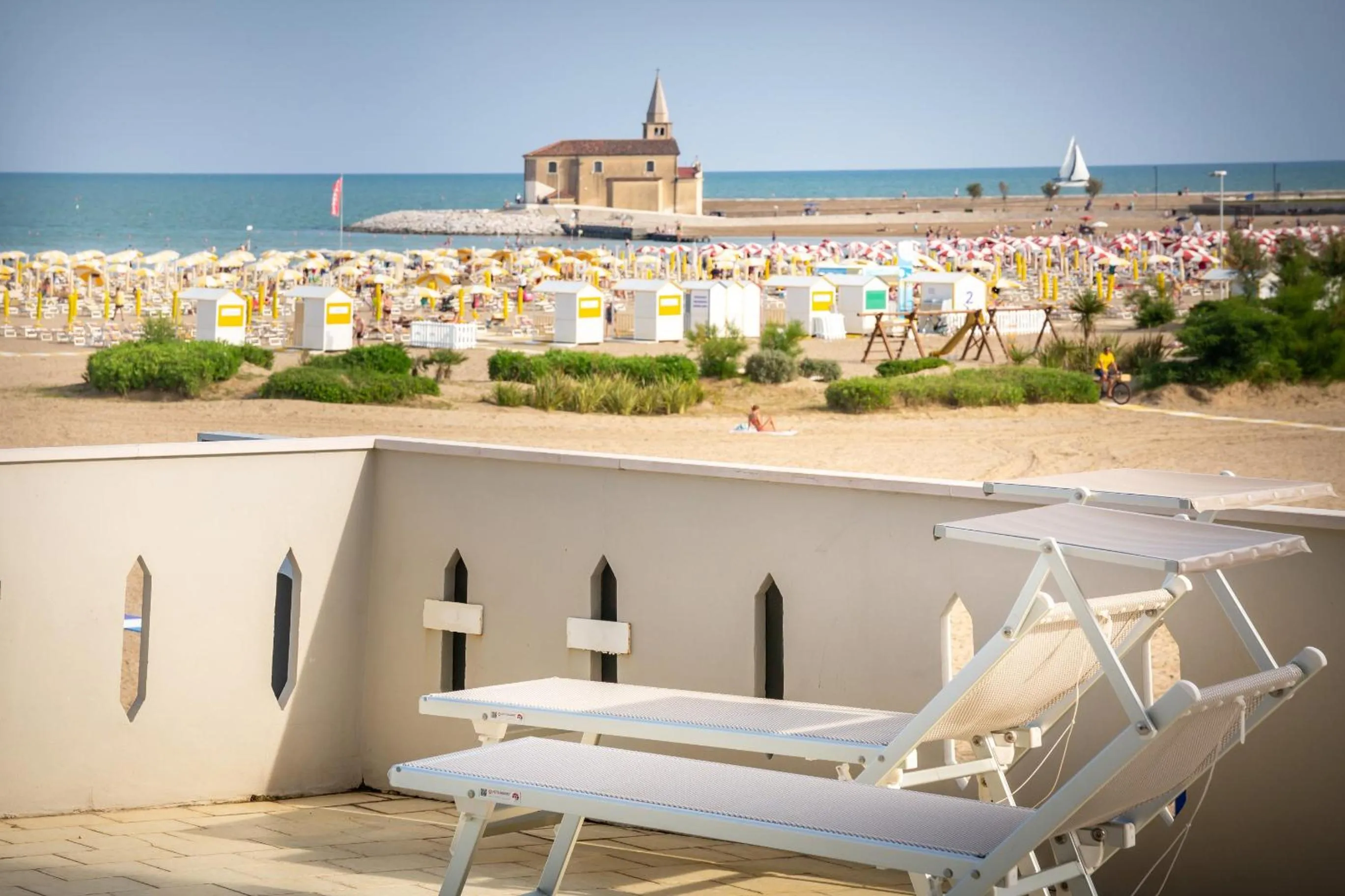 Balcony/Terrace in Hotel Delfino