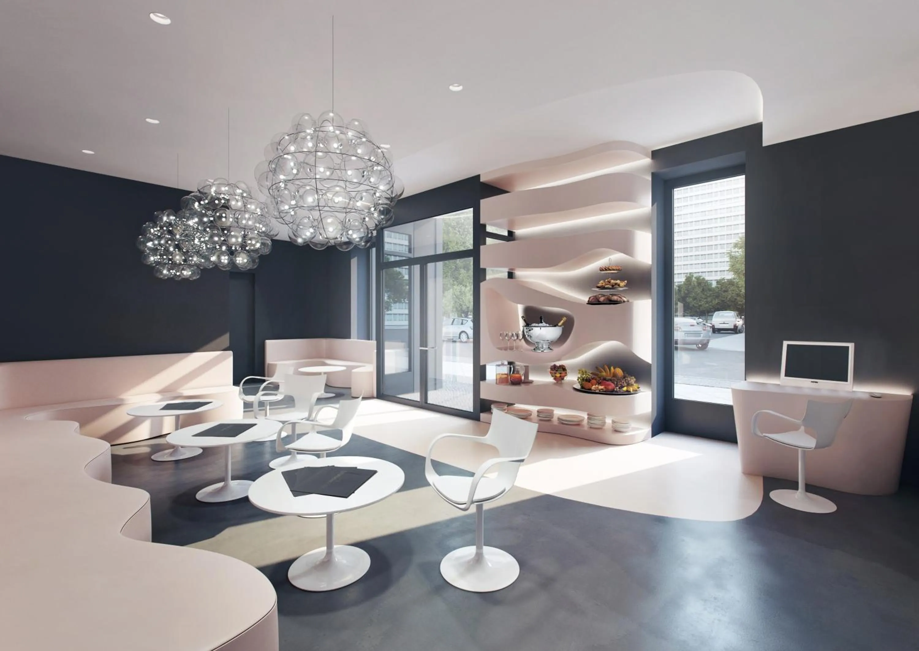 Lobby or reception in VISIONAPARTMENTS Berlin - contactless check-in