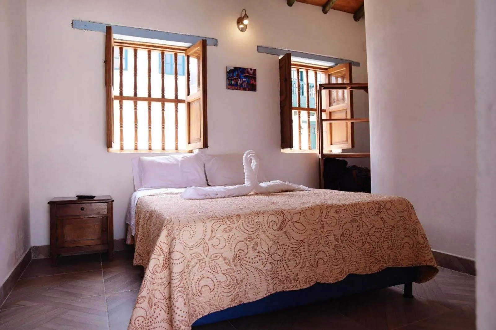 Bed in Hotel Villa Paz