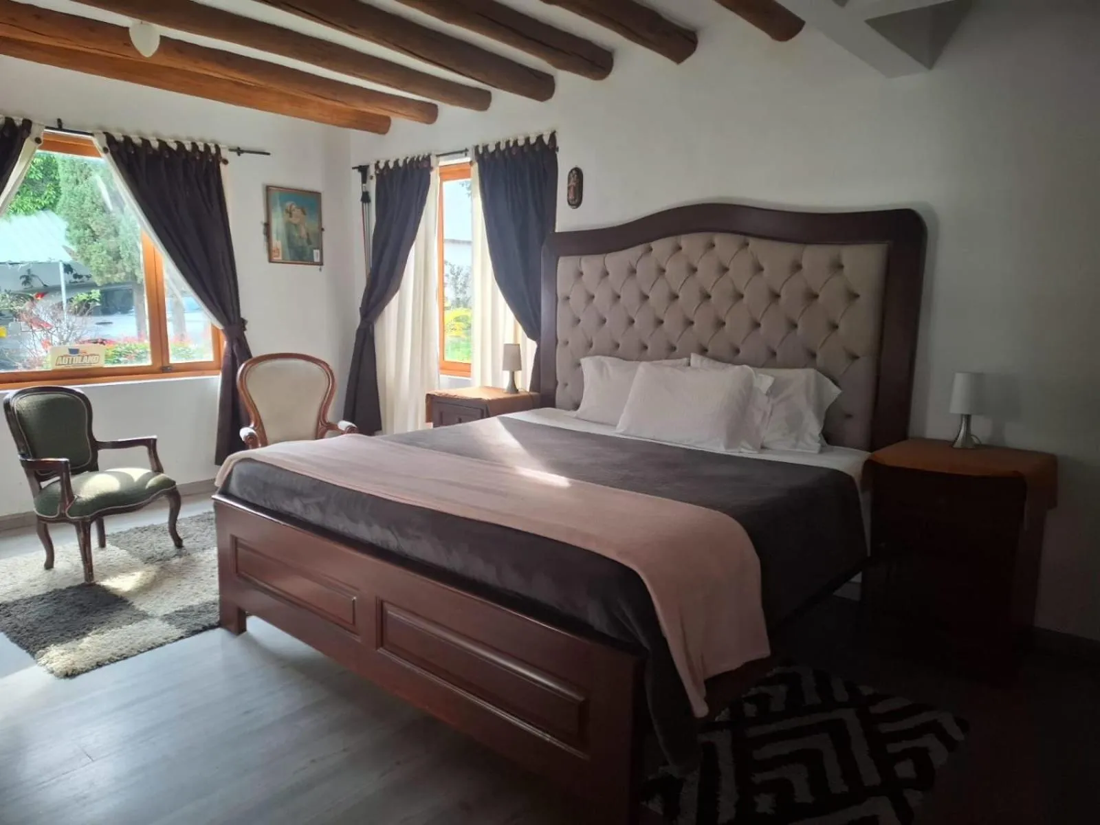 Bed in Hotel Villa Paz