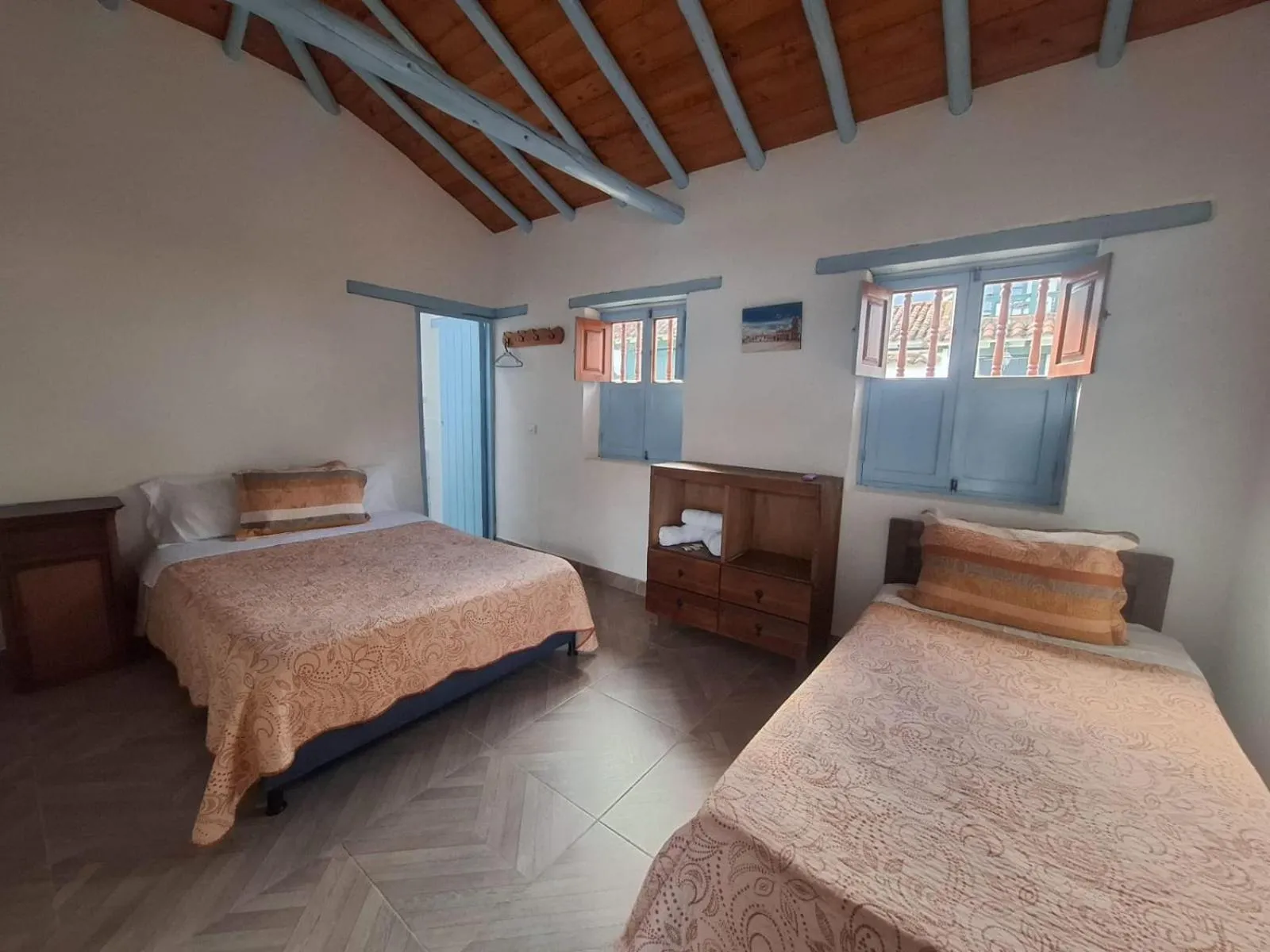 Bed in Hotel Villa Paz