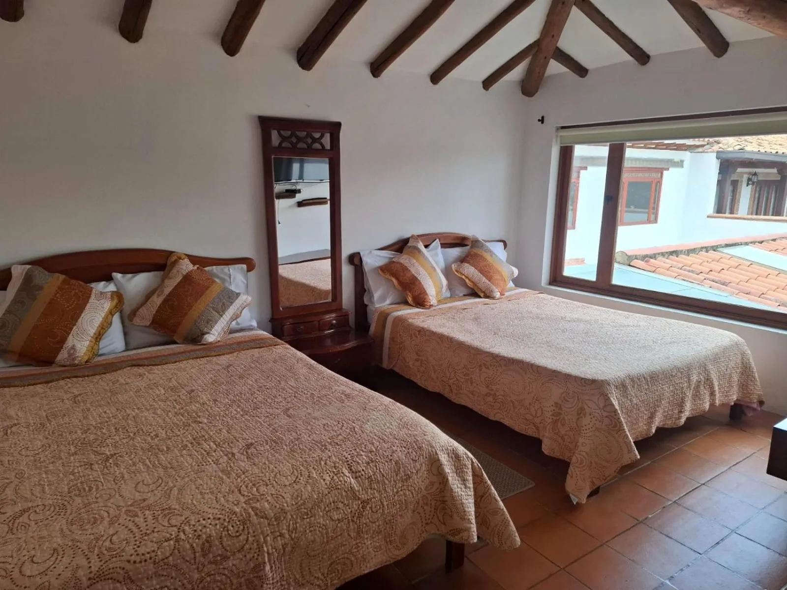 Bed in Hotel Villa Paz