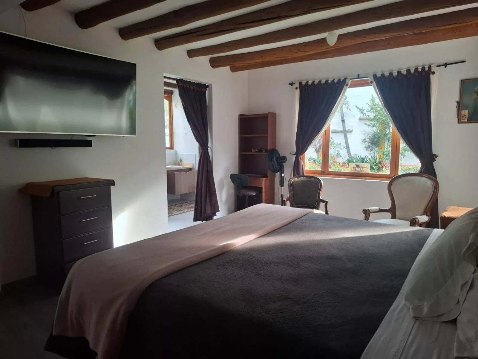 Bed in Hotel Villa Paz