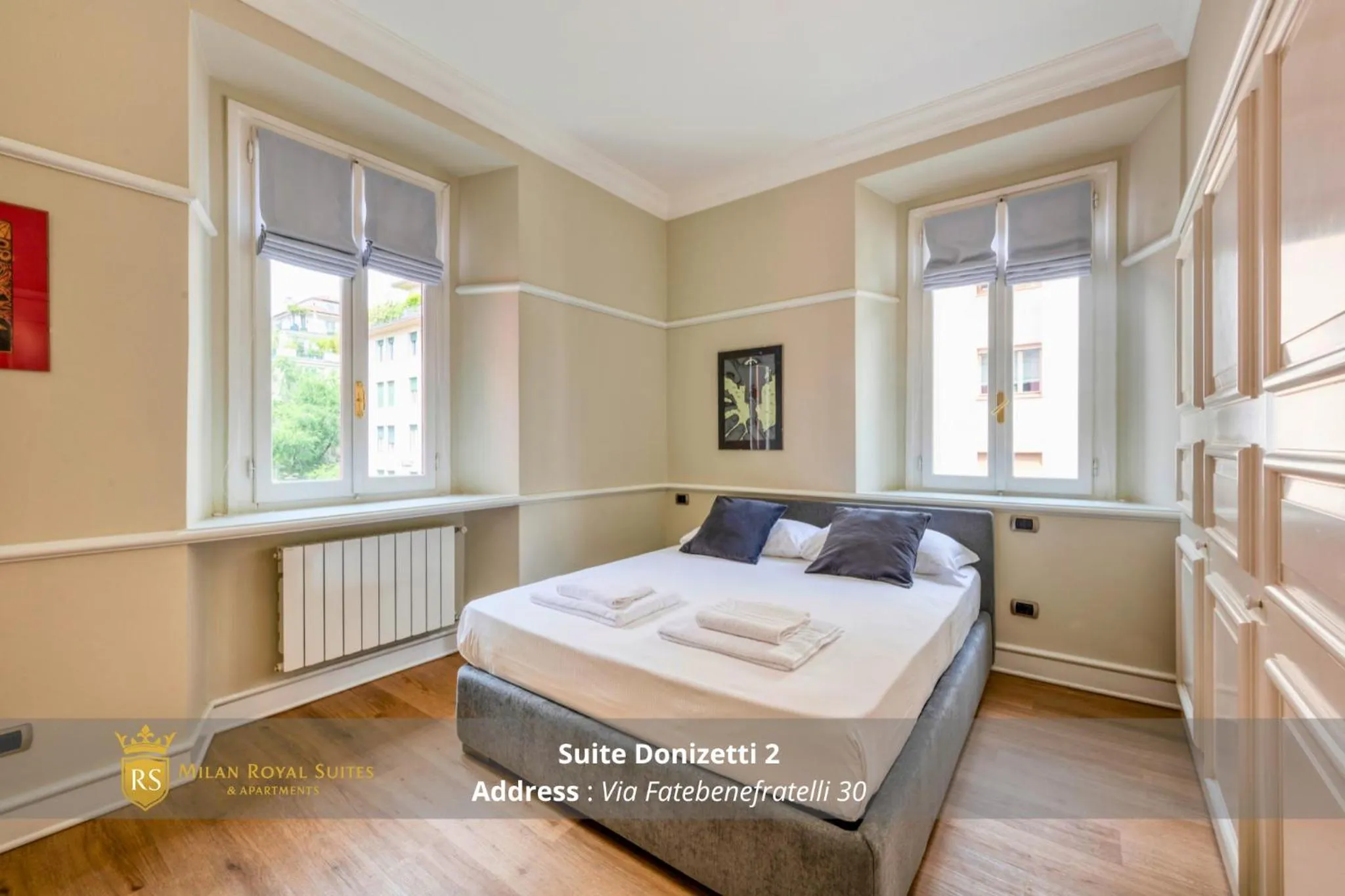 Bedroom, Bed in Milan Royal Suites - Centro