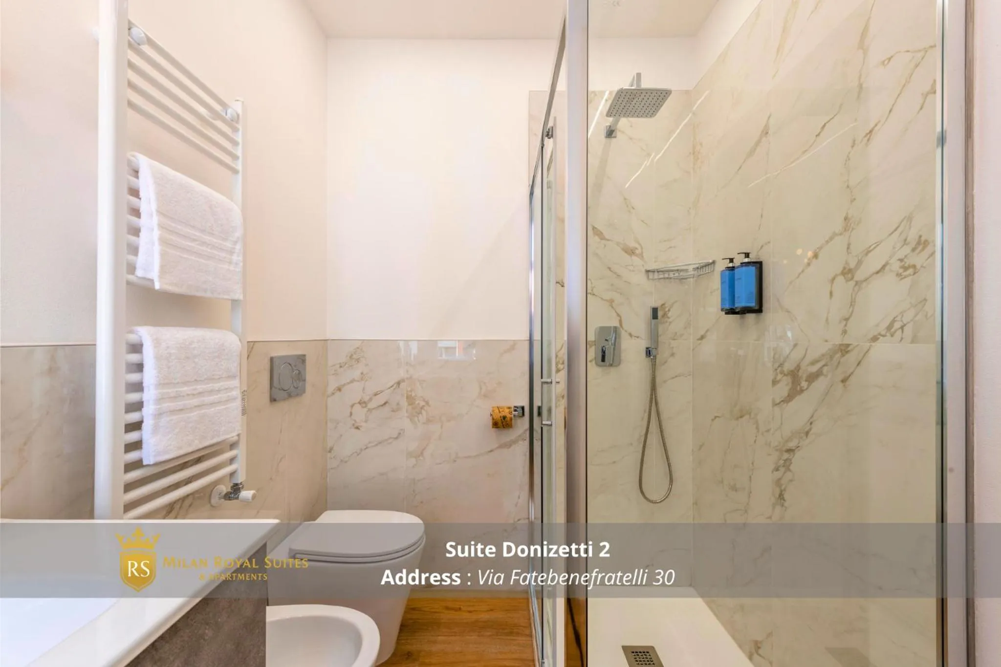 Bathroom in Milan Royal Suites - Centro