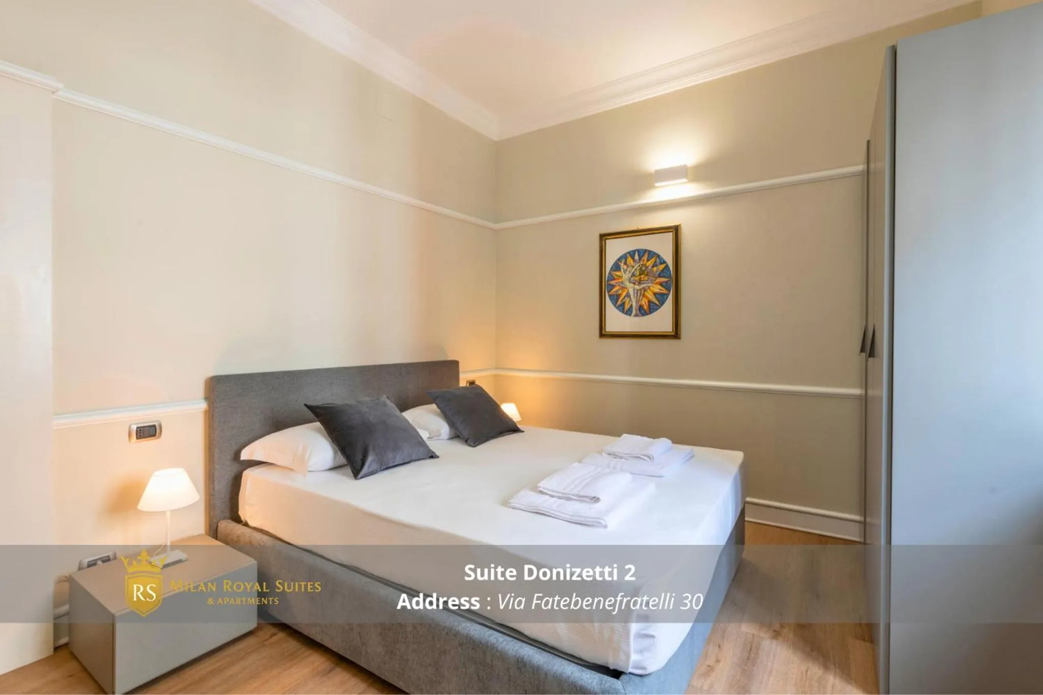 Bedroom, Bed in Milan Royal Suites - Centro