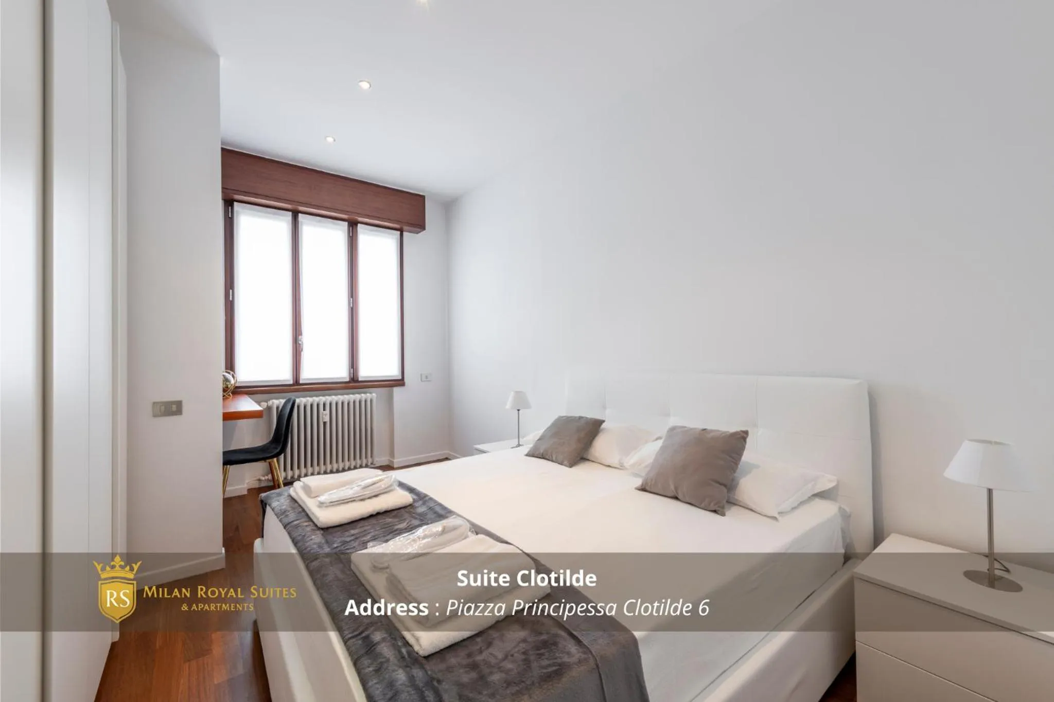 Bedroom, Bed in Milan Royal Suites - Centro