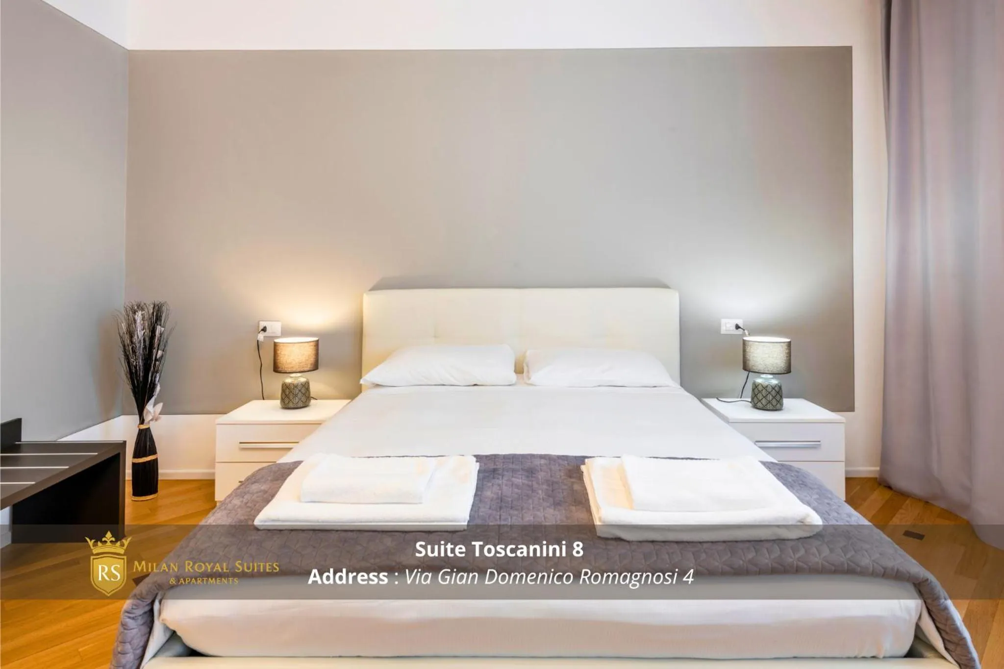 Bedroom, Bed in Milan Royal Suites - Centro