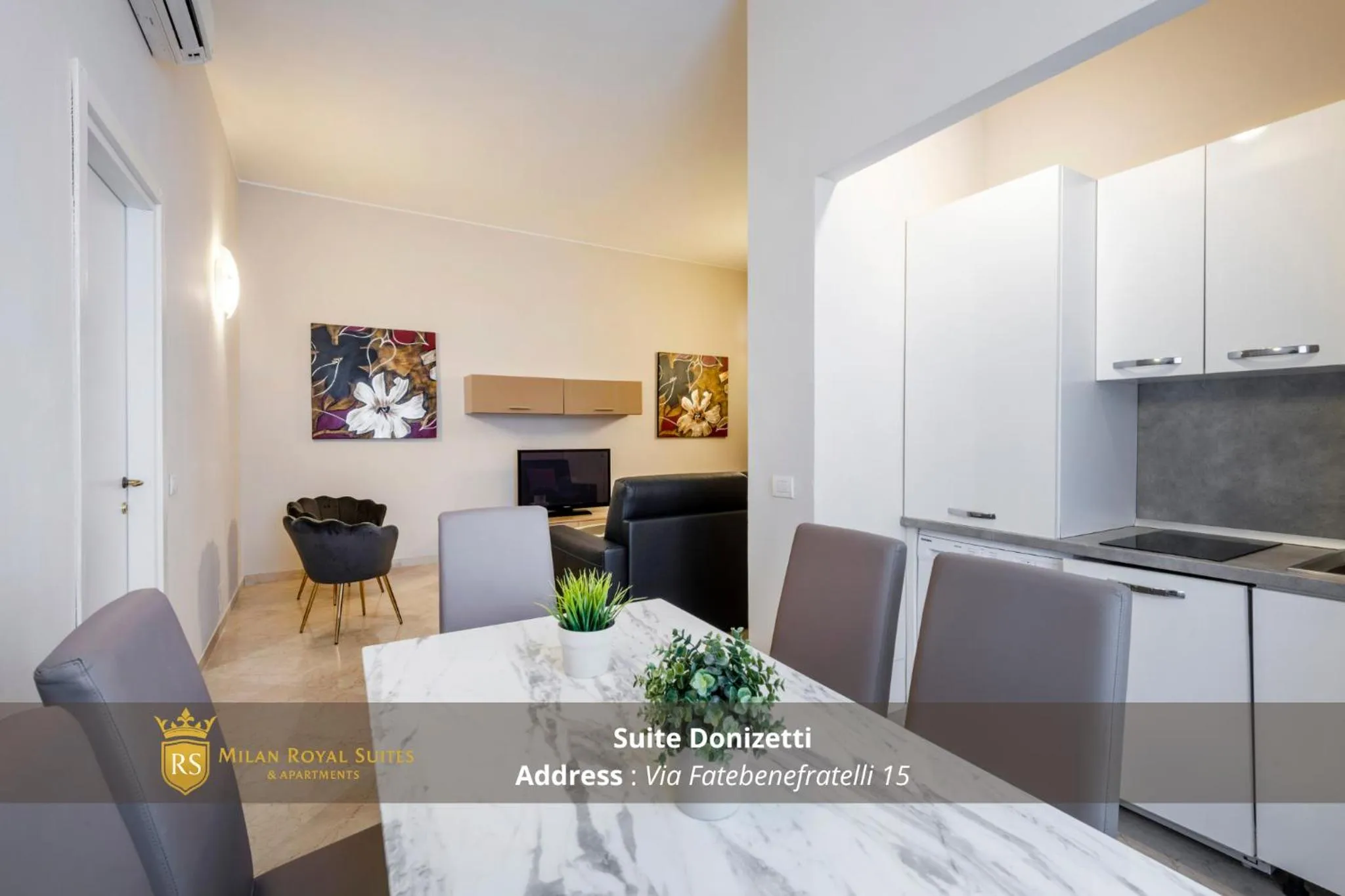 Kitchen or kitchenette in Milan Royal Suites - Centro