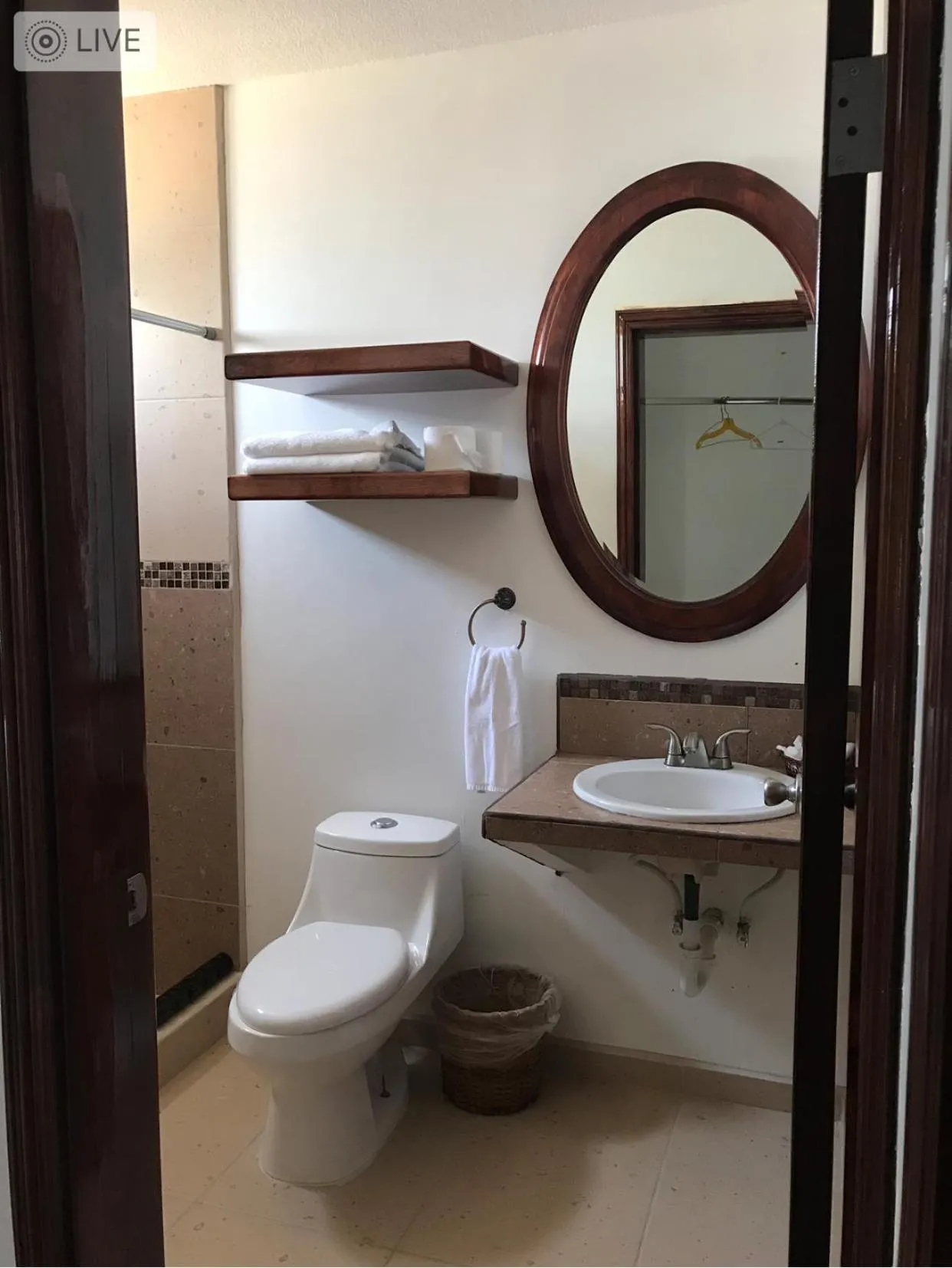 Shower in Finca Chavez