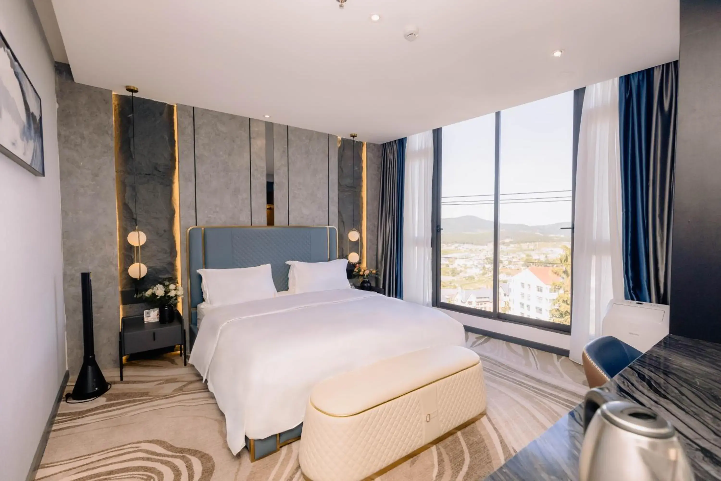 Bedroom, Bed in New Century Dalat Hotel Bedroom, Bed in New Century Dalat Hotel