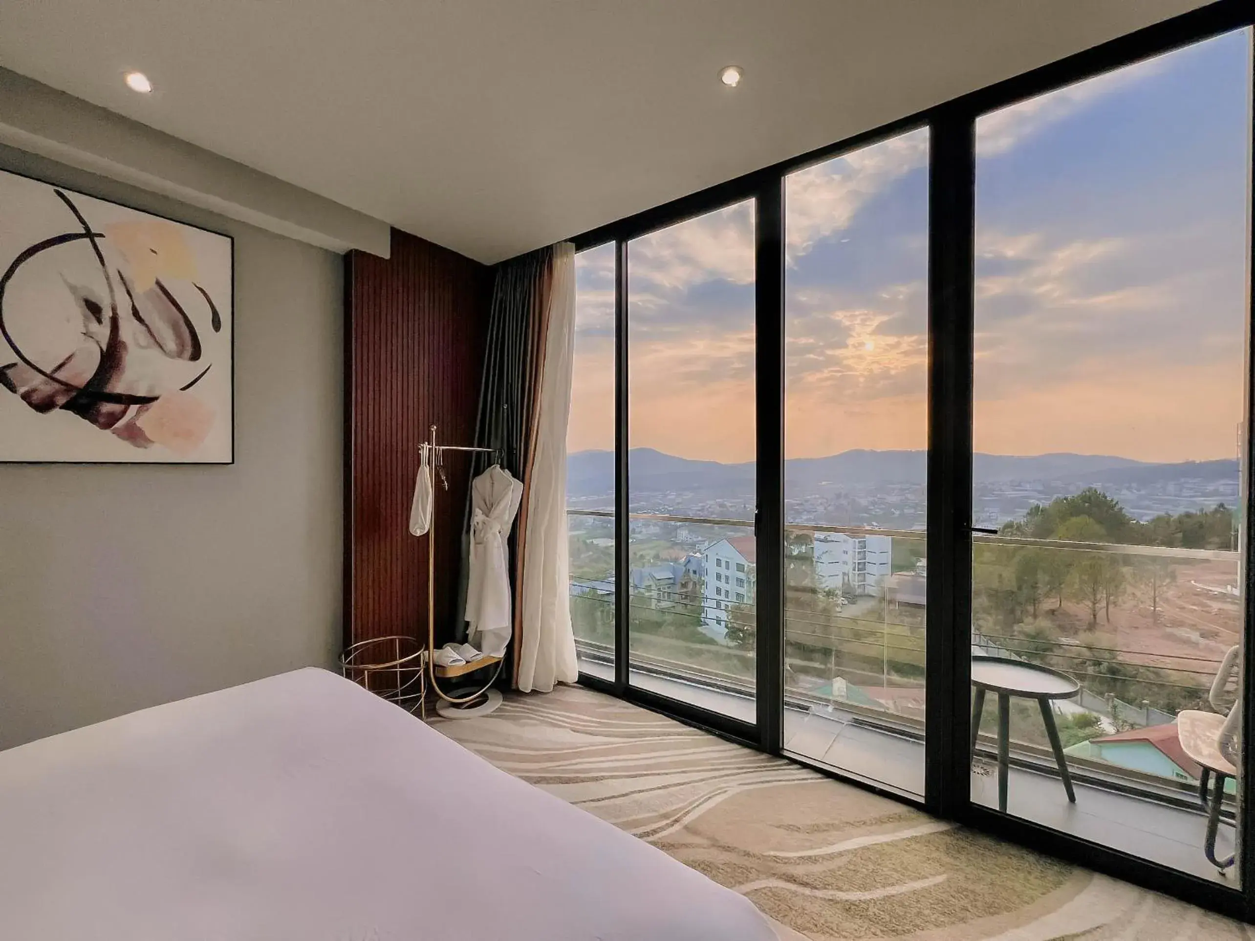 View (from property/room), Bed in New Century Dalat Hotel View (from property/room), Bed in New Century Dalat Hotel