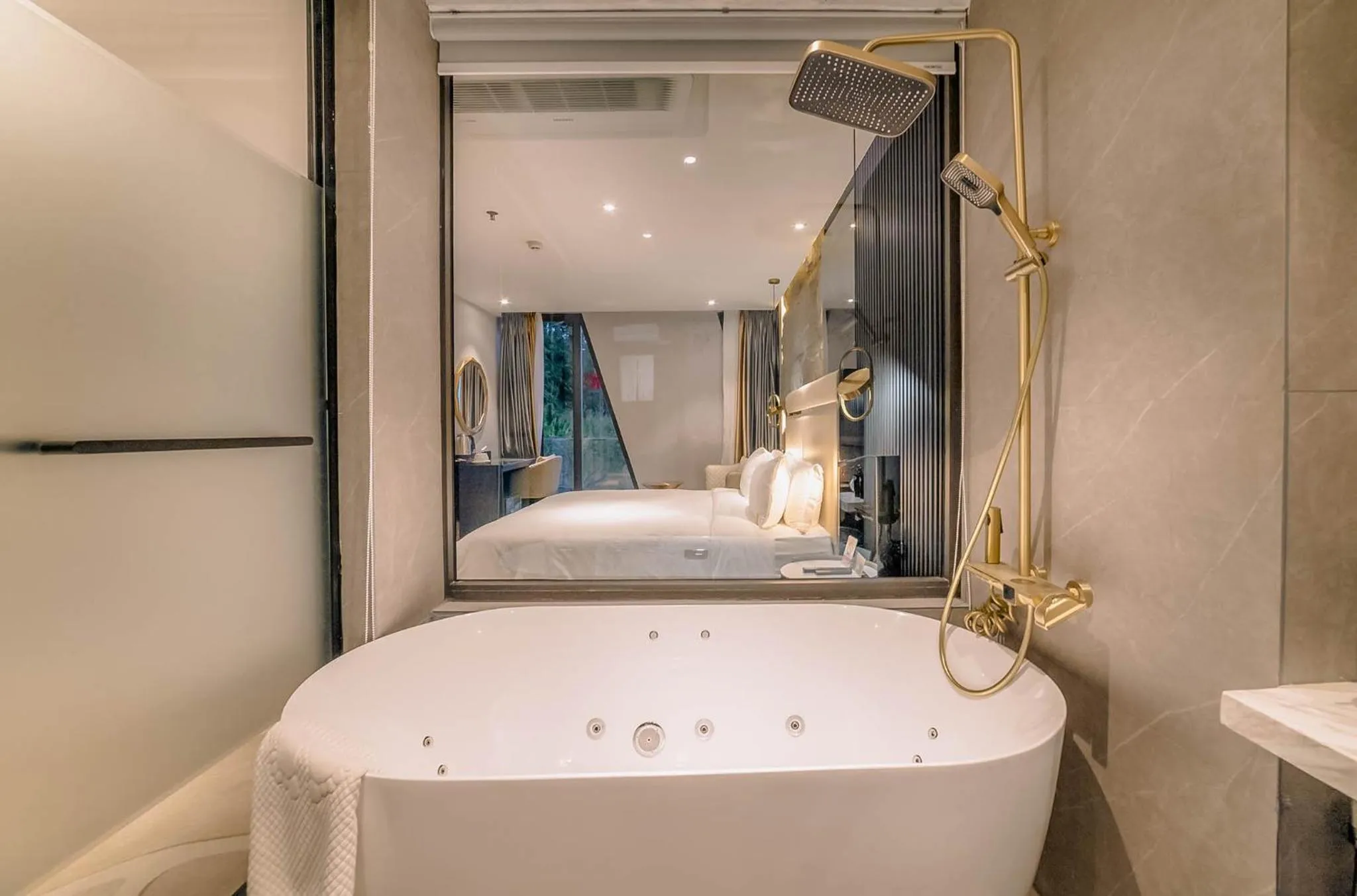 Shower in New Century Dalat Hotel