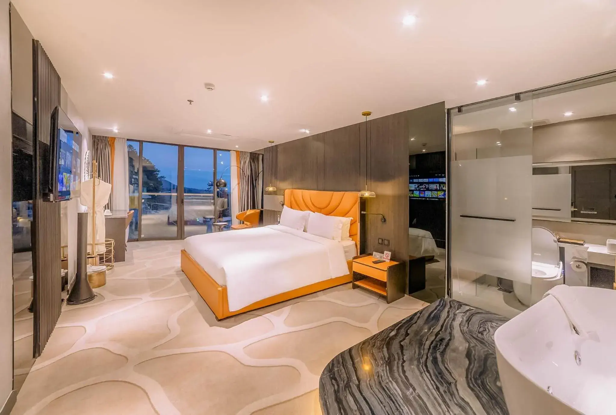 Bedroom, Bed in New Century Dalat Hotel Bedroom, Bed in New Century Dalat Hotel