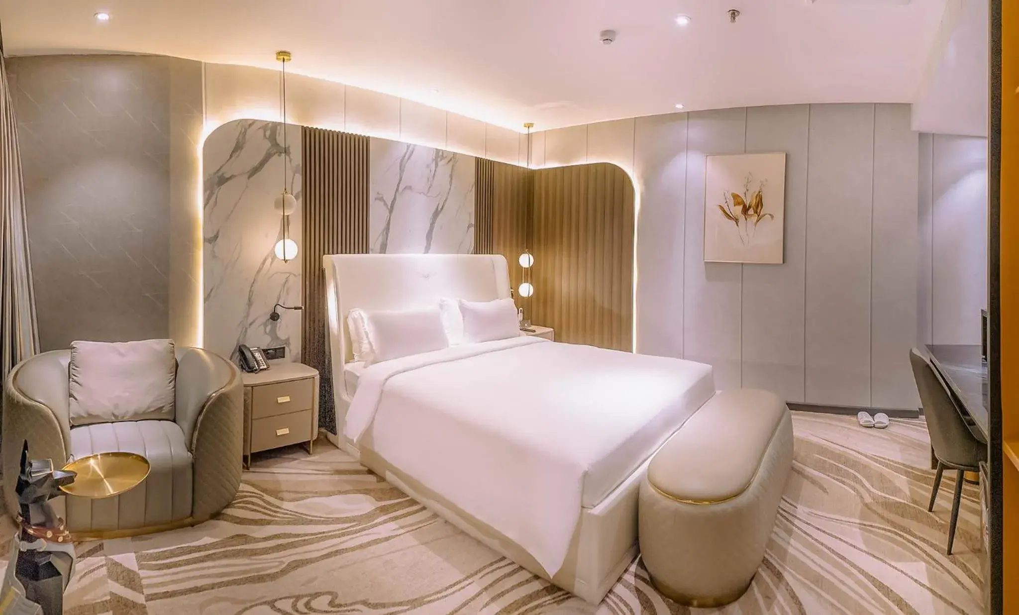 Bedroom, Bed in New Century Dalat Hotel Bedroom, Bed in New Century Dalat Hotel