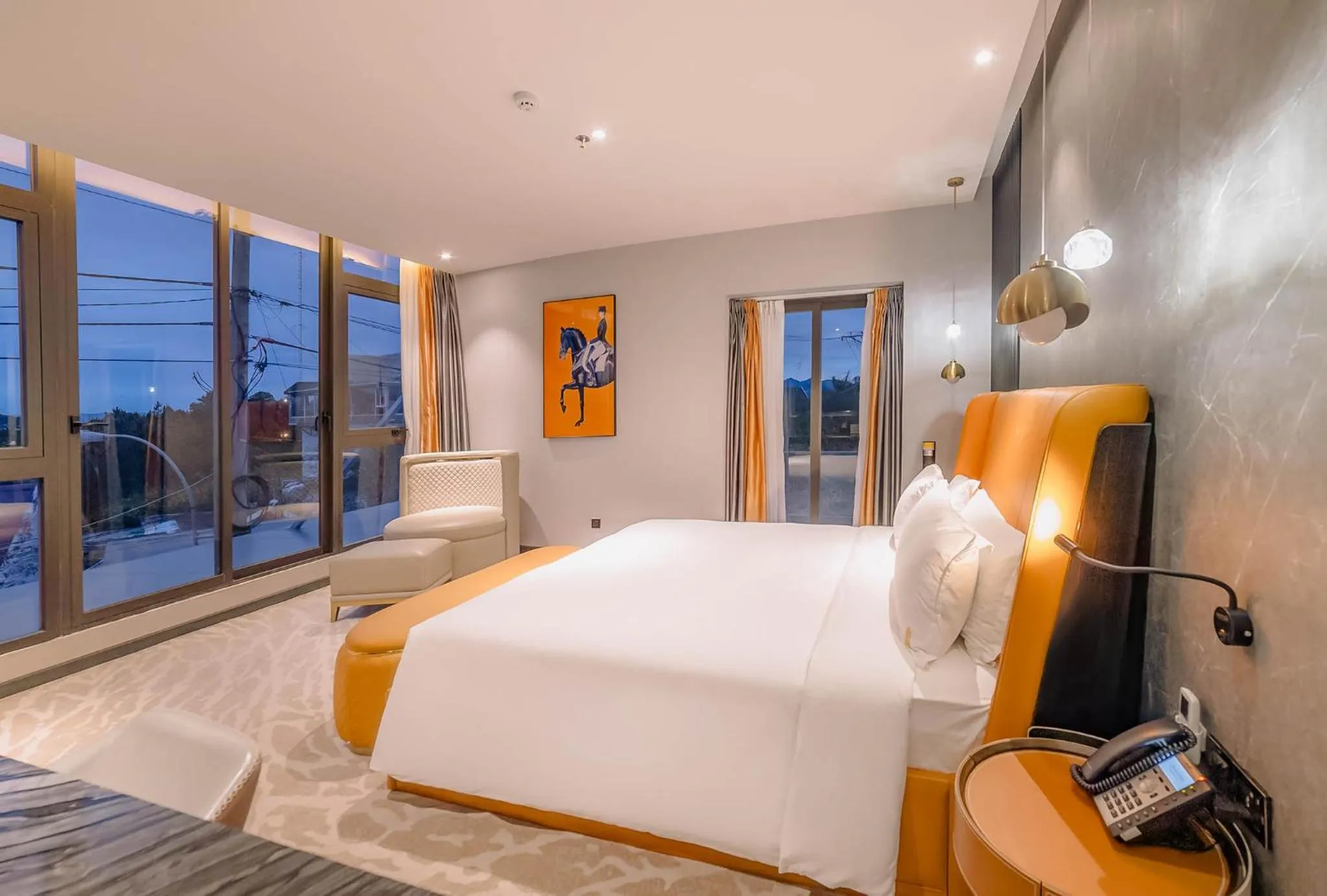 Bedroom, Bed in New Century Dalat Hotel