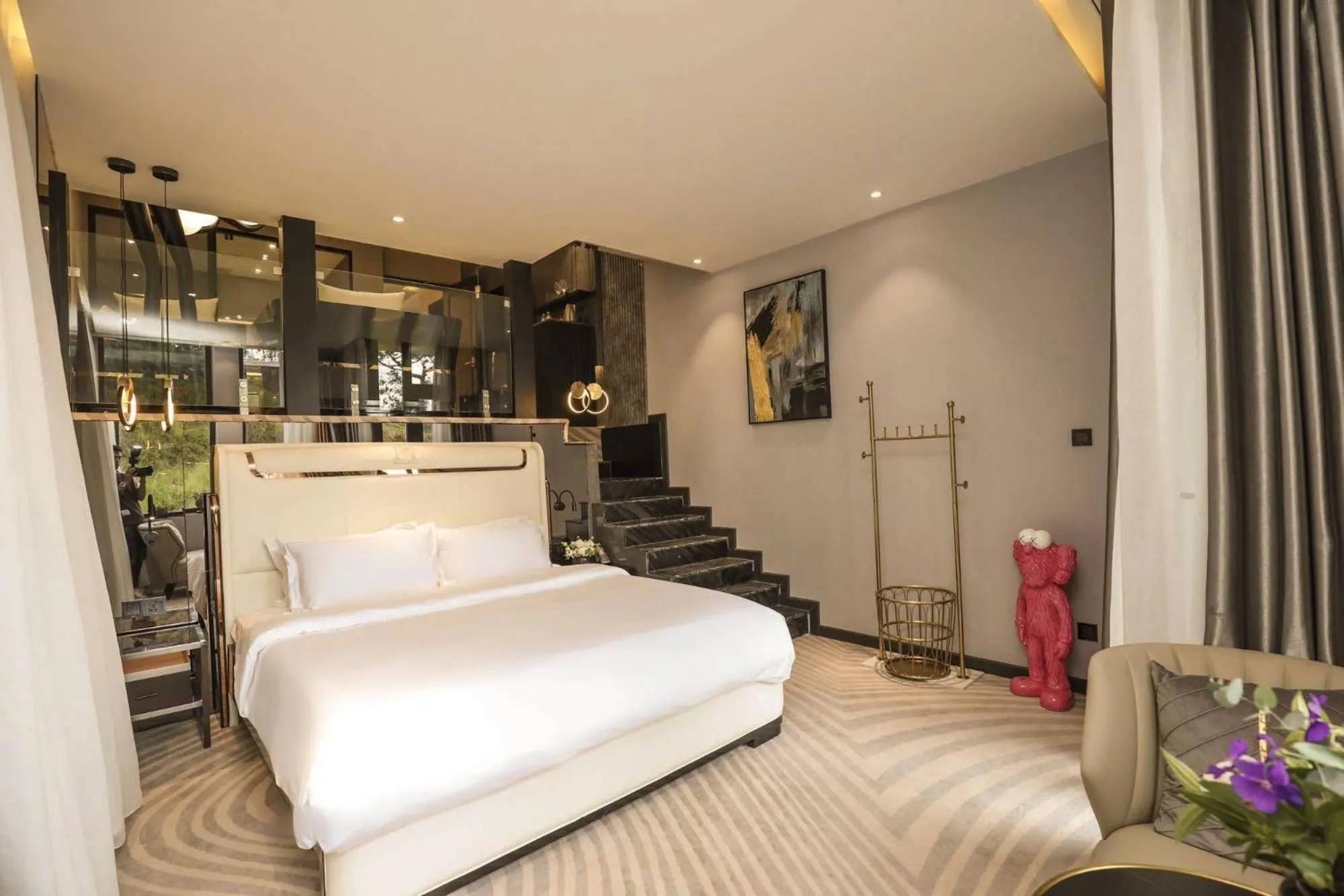 Bedroom, Bed in New Century Dalat Hotel