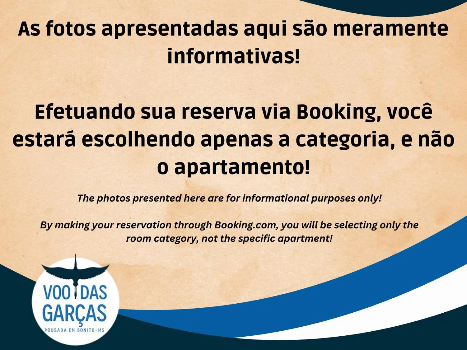 Logo/Certificate/Sign in Pousada Voo das Garças